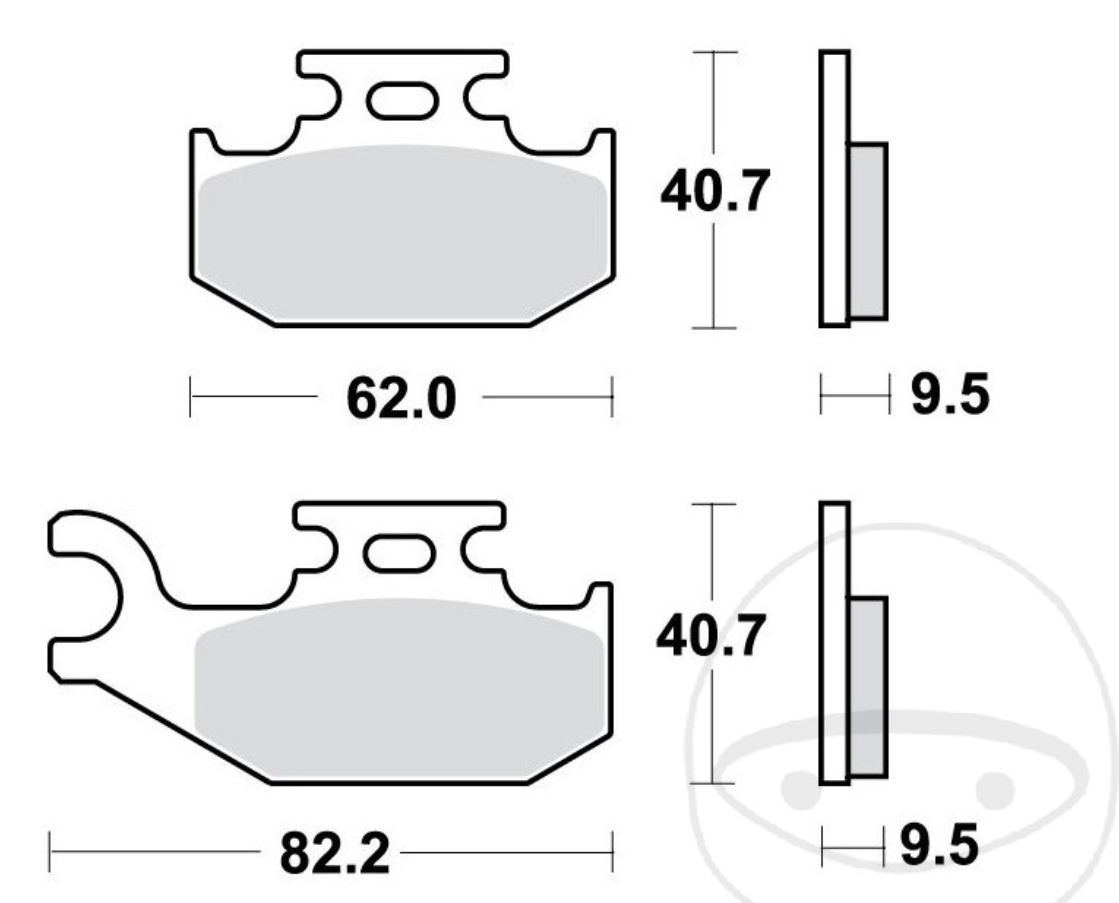TRW Sinter Bremsbeläge 723SI Suzuki LT-A 500 F Bombardier Yamaha YFM 700 CAN-AM