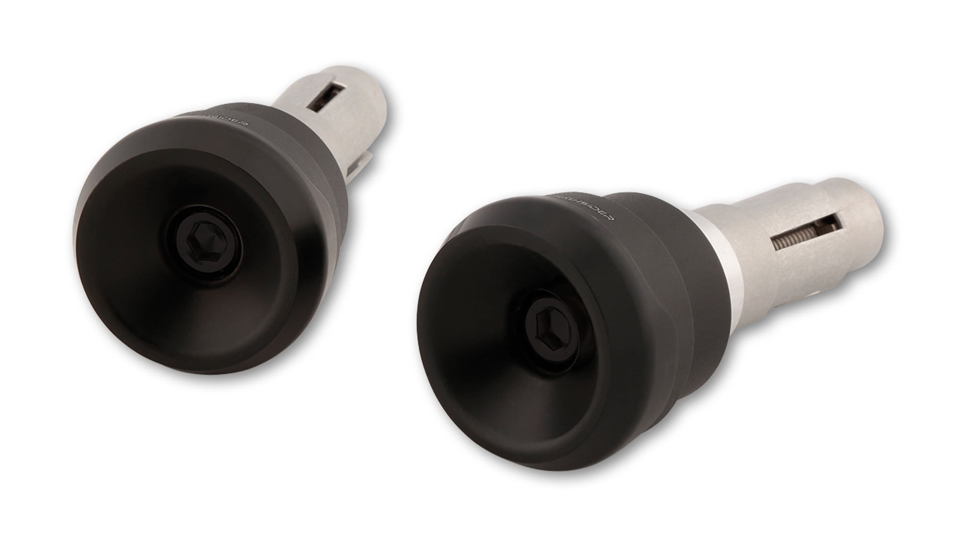 HIGHSIDER Aluminium Lenkergewichte AKRON-LS schwarz für Lenker ID 12-22 mm