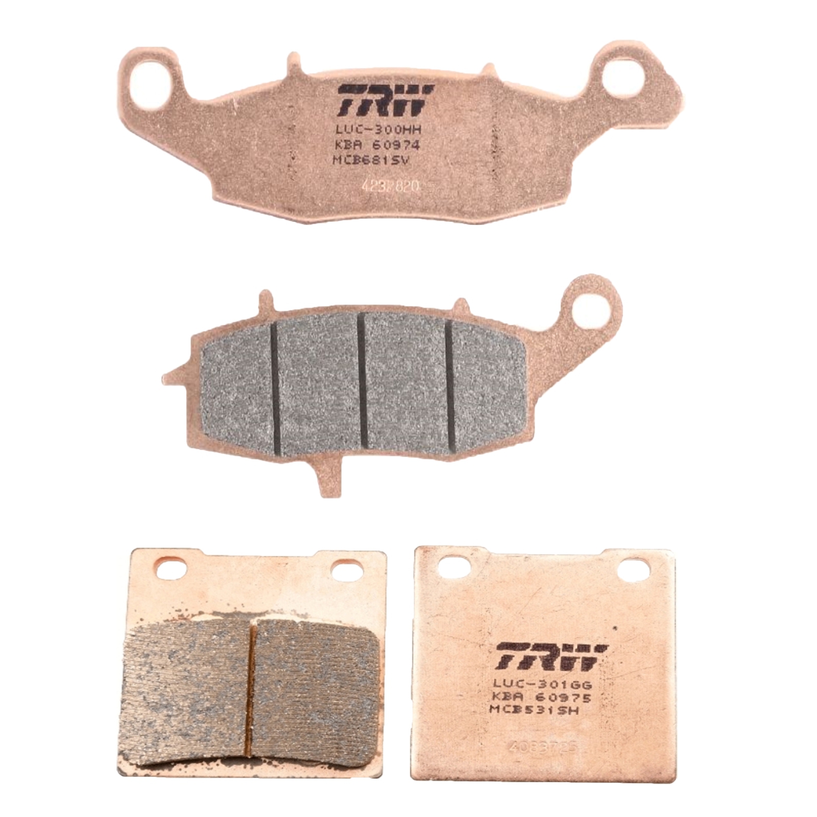 TRW Sintermetall Bremsbelagsatz für Suzuki GS 500 GSX 600 GSX 750 GSF 600 SV 650
