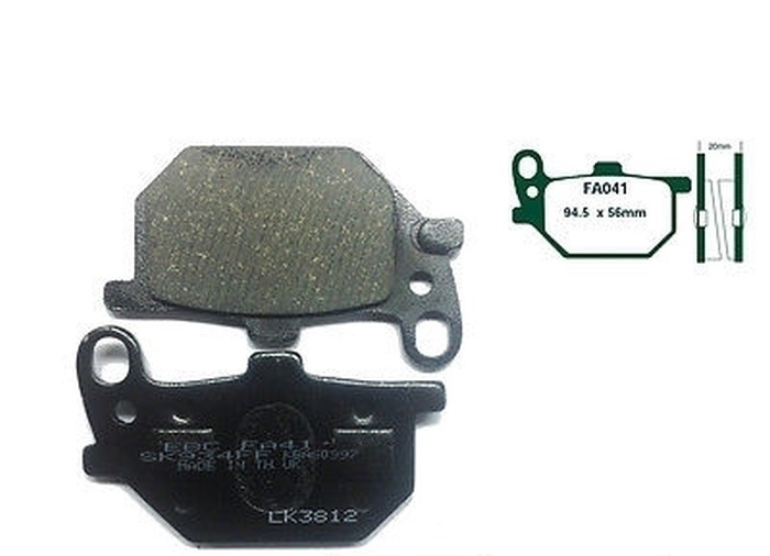 EBC Bremsbeläge FA041 für Yamaha RD 250 1A2 400 1A3 XS 400 4G5 750 3L3 SE
