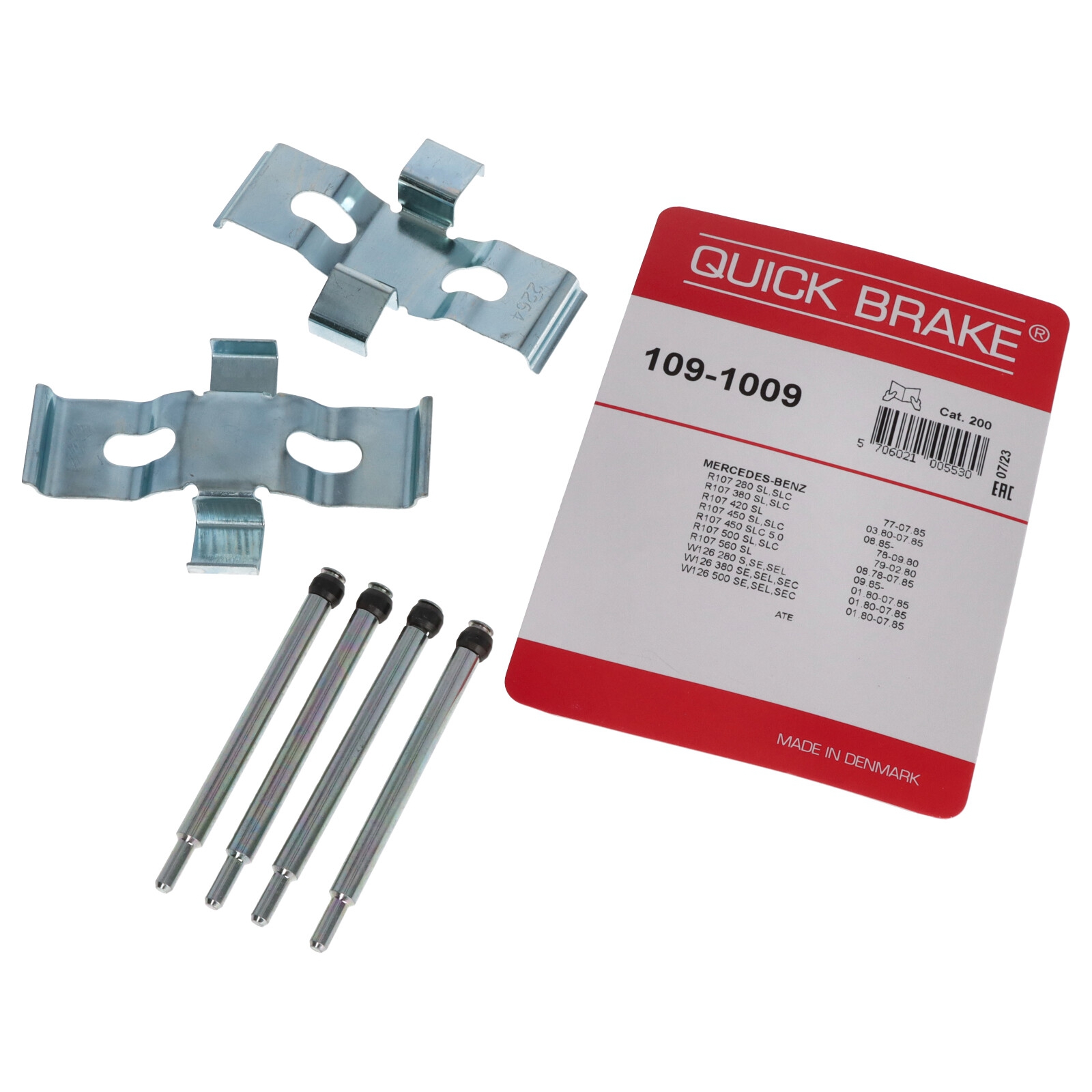 Quickbrake QB109-1009 Montagesatz Scheibenbremsbelag Zubehörsatz vorne für Mercedes Benz