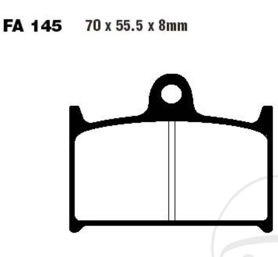 EBC Bremsbelagsatz für MZ/MUZ 1000 S SF SFX ST 2003 - 2007 vorne + hinten