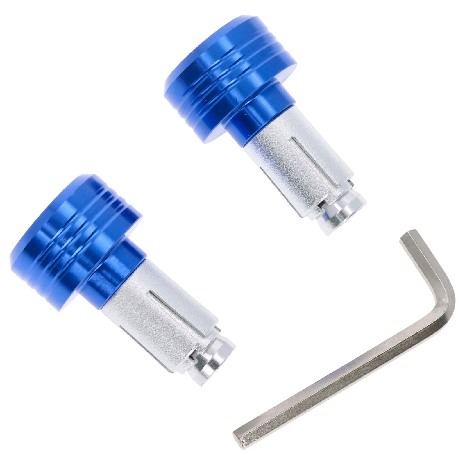 Motorrad Lenkerenden Lenkergewichte rund 103g blau für Lenker ab 18mm