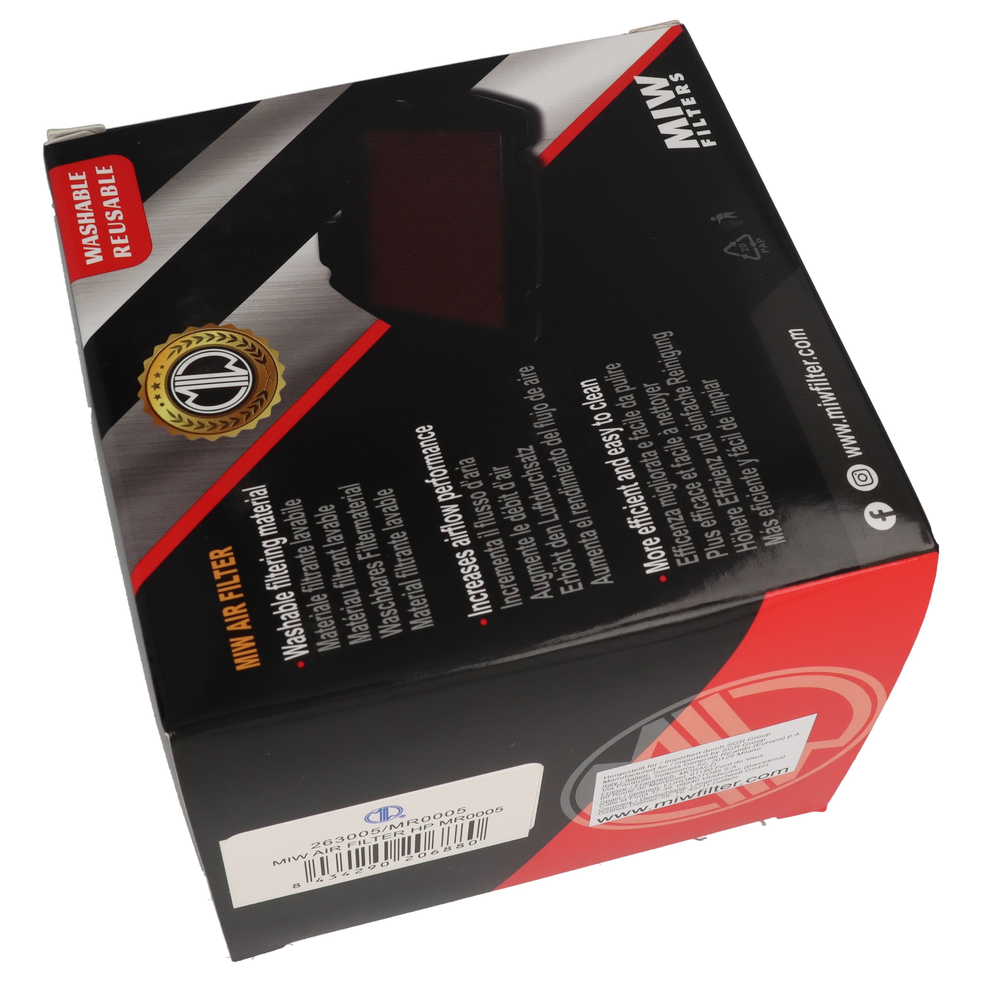 MIW Luftfilter MR0005 für BMW R850/1100/1150