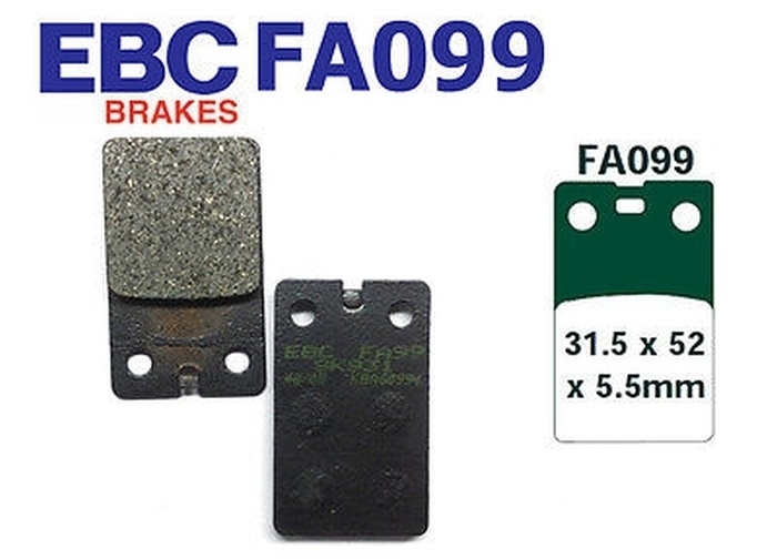 EBC Bremsbeläge FA099 für Benelli Devil 50 80 Spring 50 Gilera Eaglet 50