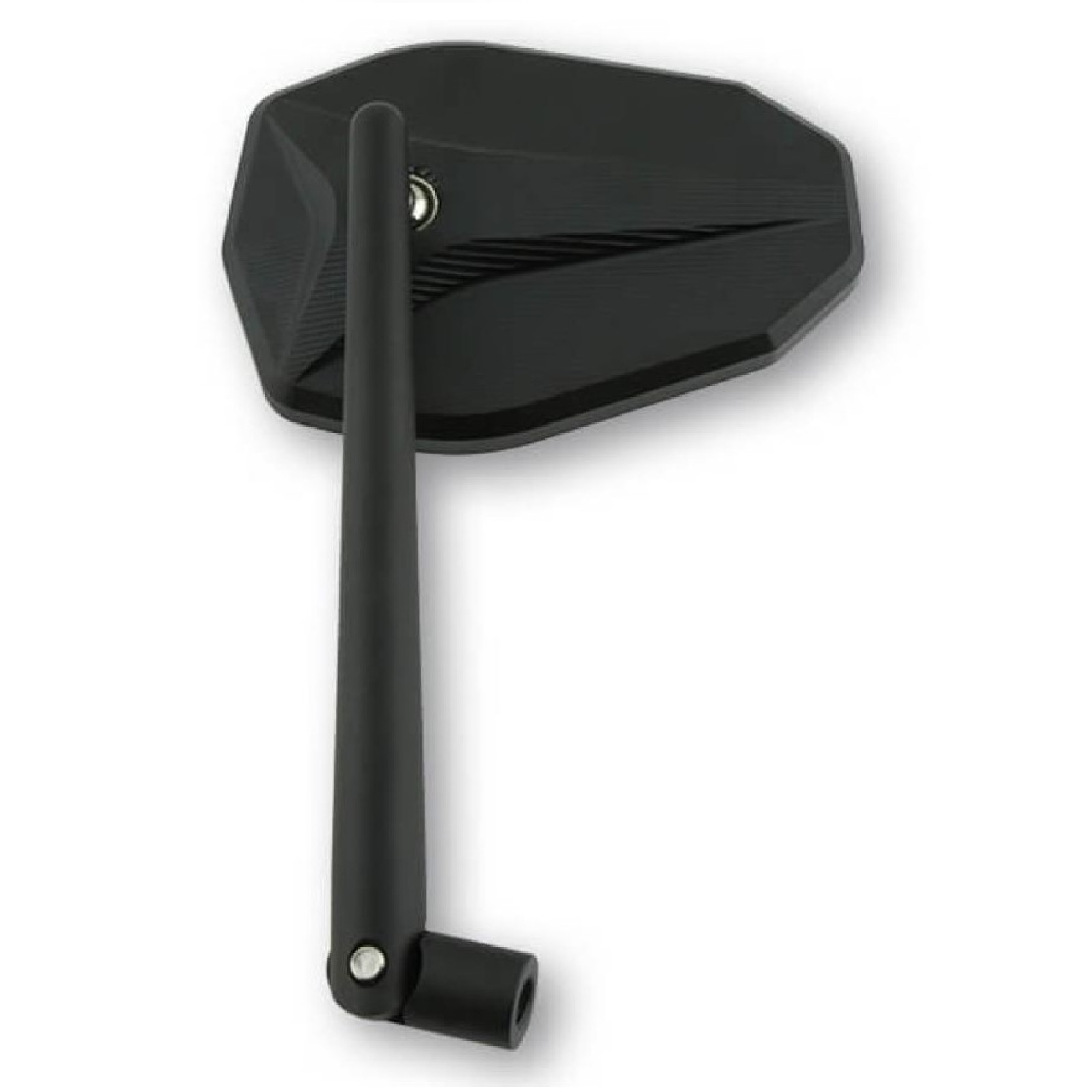 Spiegelpaar universell für viele Fahrzeuge aus Aluminium in schwarz mit M10 Gewinde Beidseitig montierbar