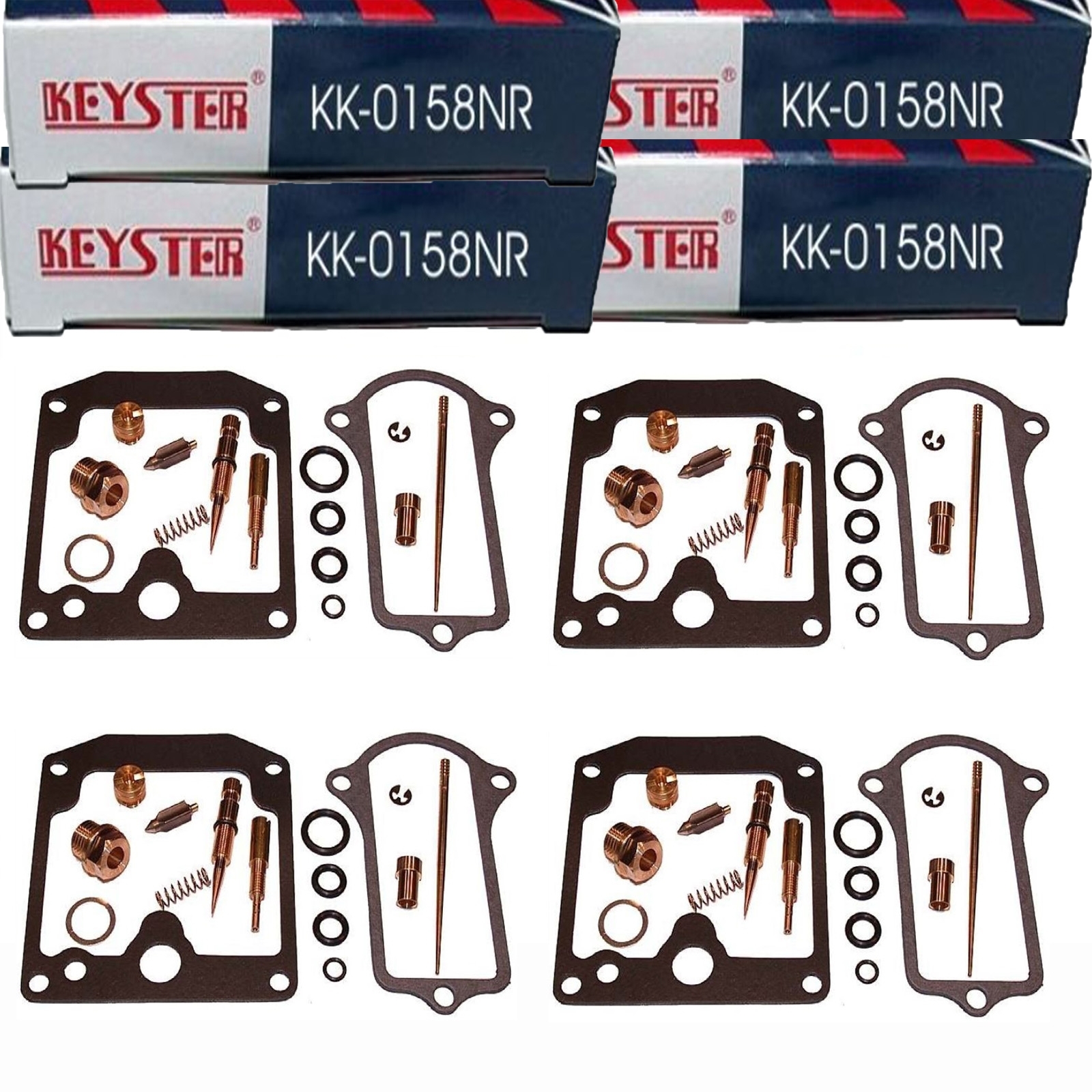4x Keyster KK-0158NR Vergaser Reparatursatz für Kawasaki Z 1000 A 1978 - 1979 KZT00A