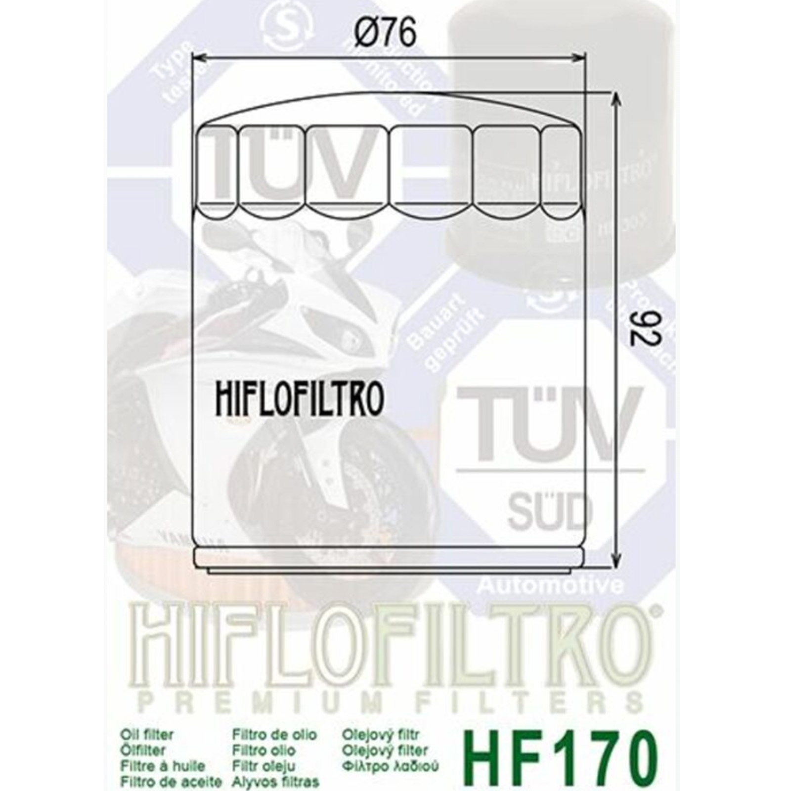 3x Hiflo HF170B Ölfilter für Buell M2 Cyclone S1 Lightning S3 Thunderbolt X1 Lightning 1200cc