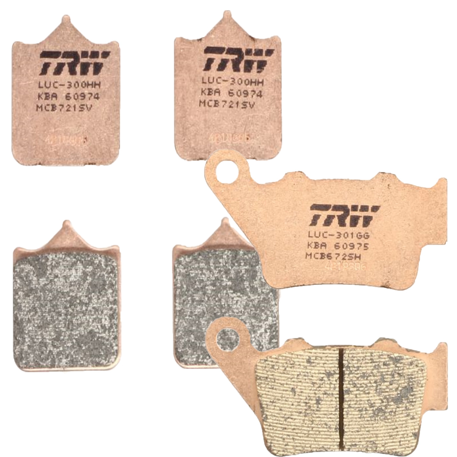 TRW Sintermetall Bremsbelagsatz für KTM Super Duke SMC Supermoto 690 990 Husqvarna SM SMS