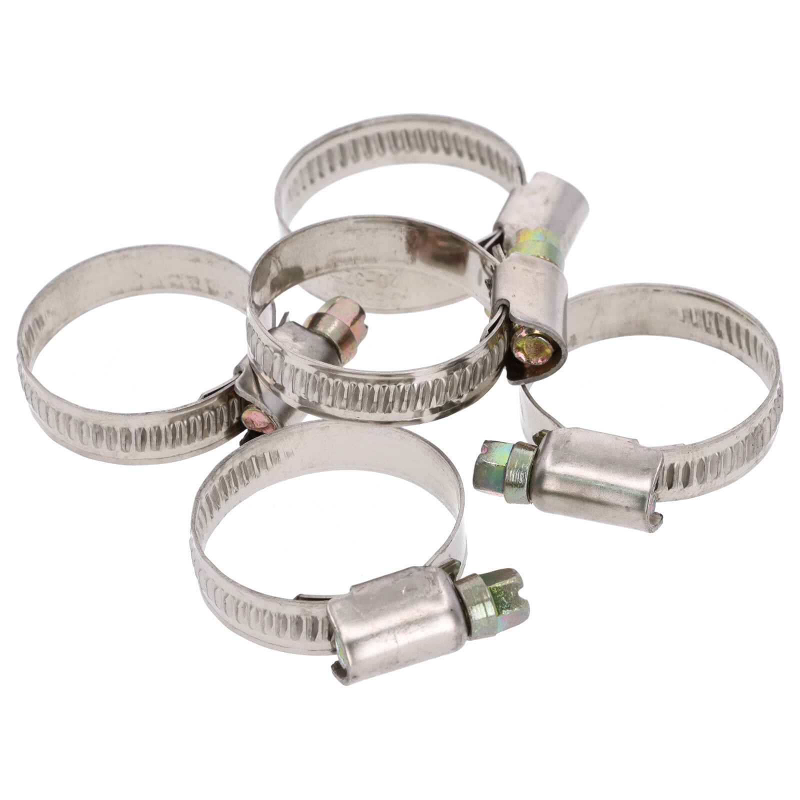 5x Schlauchklemme Spannbereich 20-32mm 9mm Rohrschelle Binder Schlauch W2 DIN3017