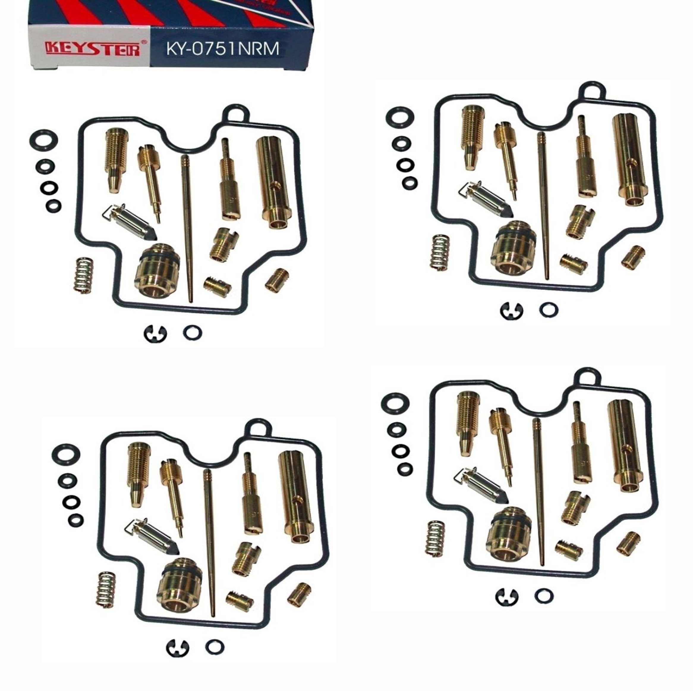 4x Keyster KY-0629NR KY-0751NRM Vergaser Reparatursatz für Yamaha XJ900 S Diversion 1995 - 2003