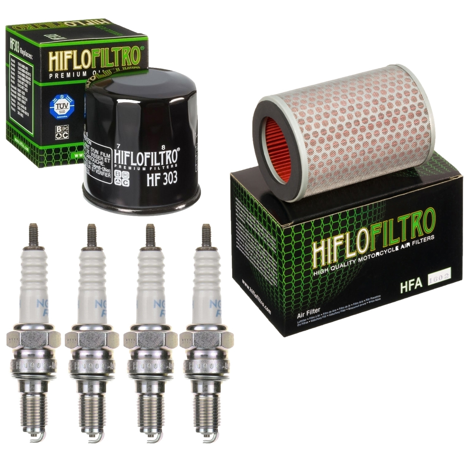 Inspektionskit für Honda Hornet CB 600 F 1998-2006 CB 600 S F2 Luftfilter Ölfilter Zündkerzen