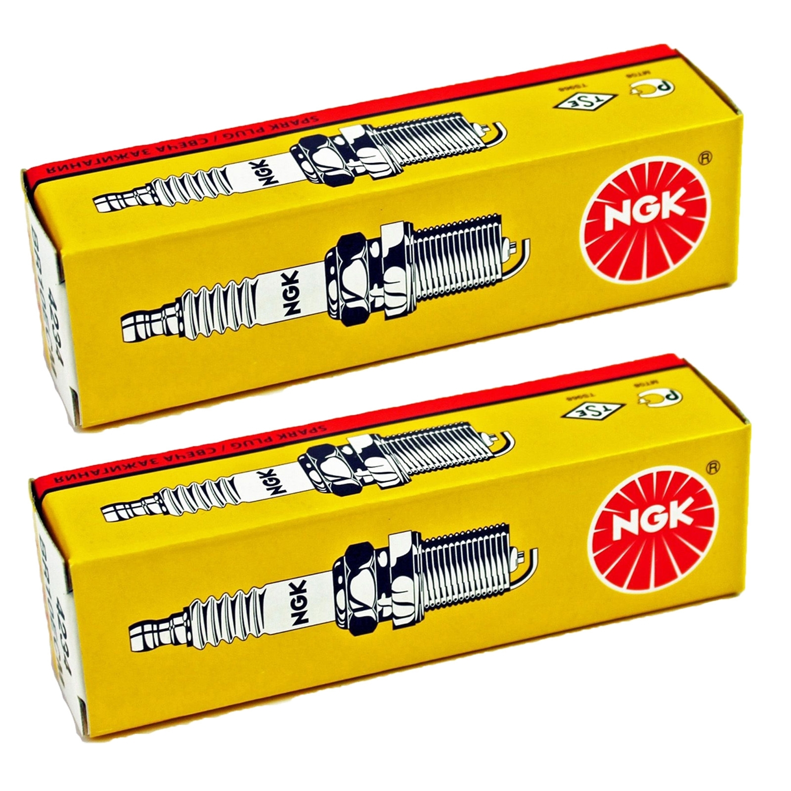 2x NGK BR2-LM 5798 Zündkerze für Rasenmäher Briggs & Stratton wie RJ19LM WSR5F GL