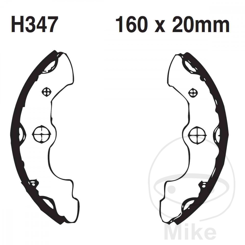 Bremsbacken mit Feder H347SG vorne für Honda TRX 350 FM Fourtrax Rancher 00-06