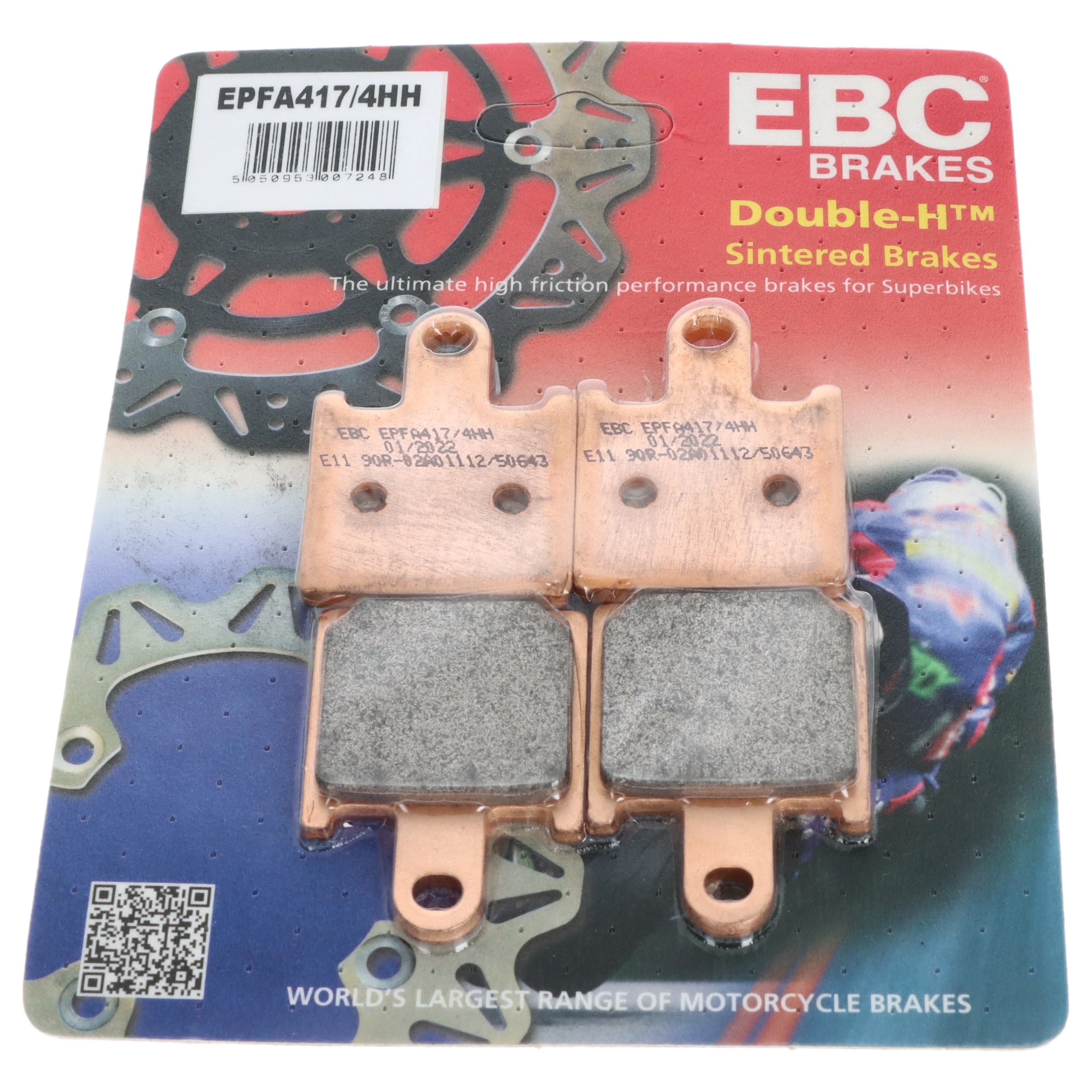 EBC EPFA417/4HH Bremsbeläge vorne für Kawasaki Z 750 11-14 1000 07-09 ZX-6R 600 GTR ZZR 1400