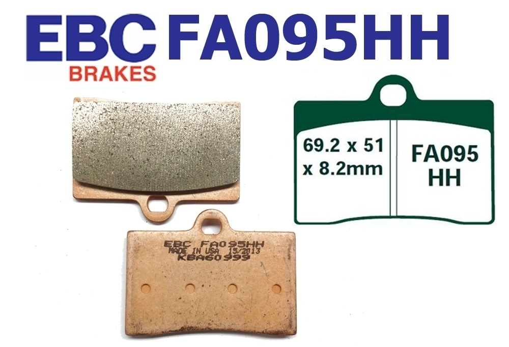EBC Bremsen Set 2x MD2001XC + 2x FA095HH für Ducati 900 Supersport 907IE
