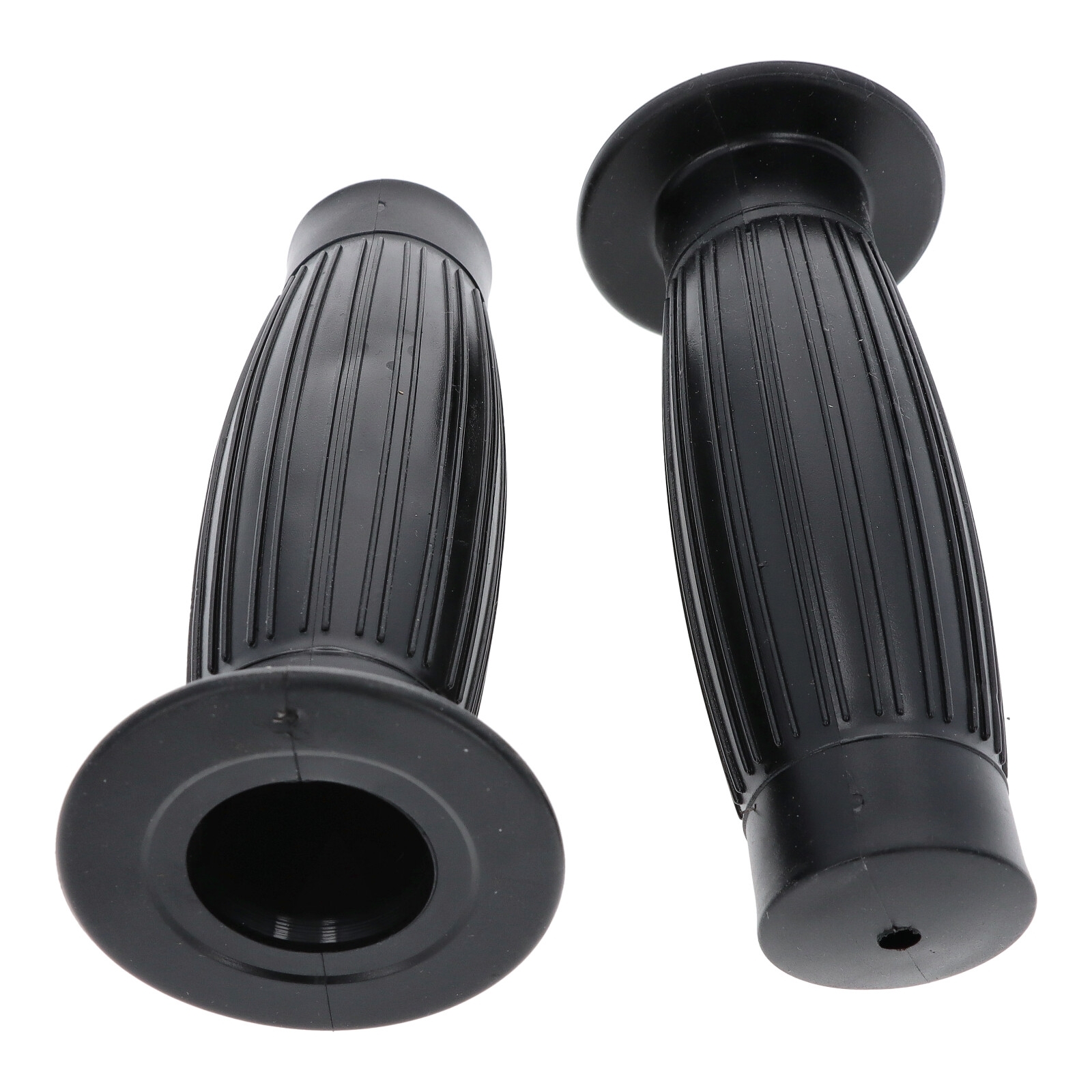 Retro Lenkergriffe Motorradgriffe Griffe Lenker 22mm Schwarz Bobber Cafe Racer 2