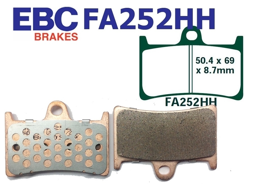 EBC Bremsen Set vorne 2x MD2098C + 2x FA252HH für Yamaha XP 500 XP 530