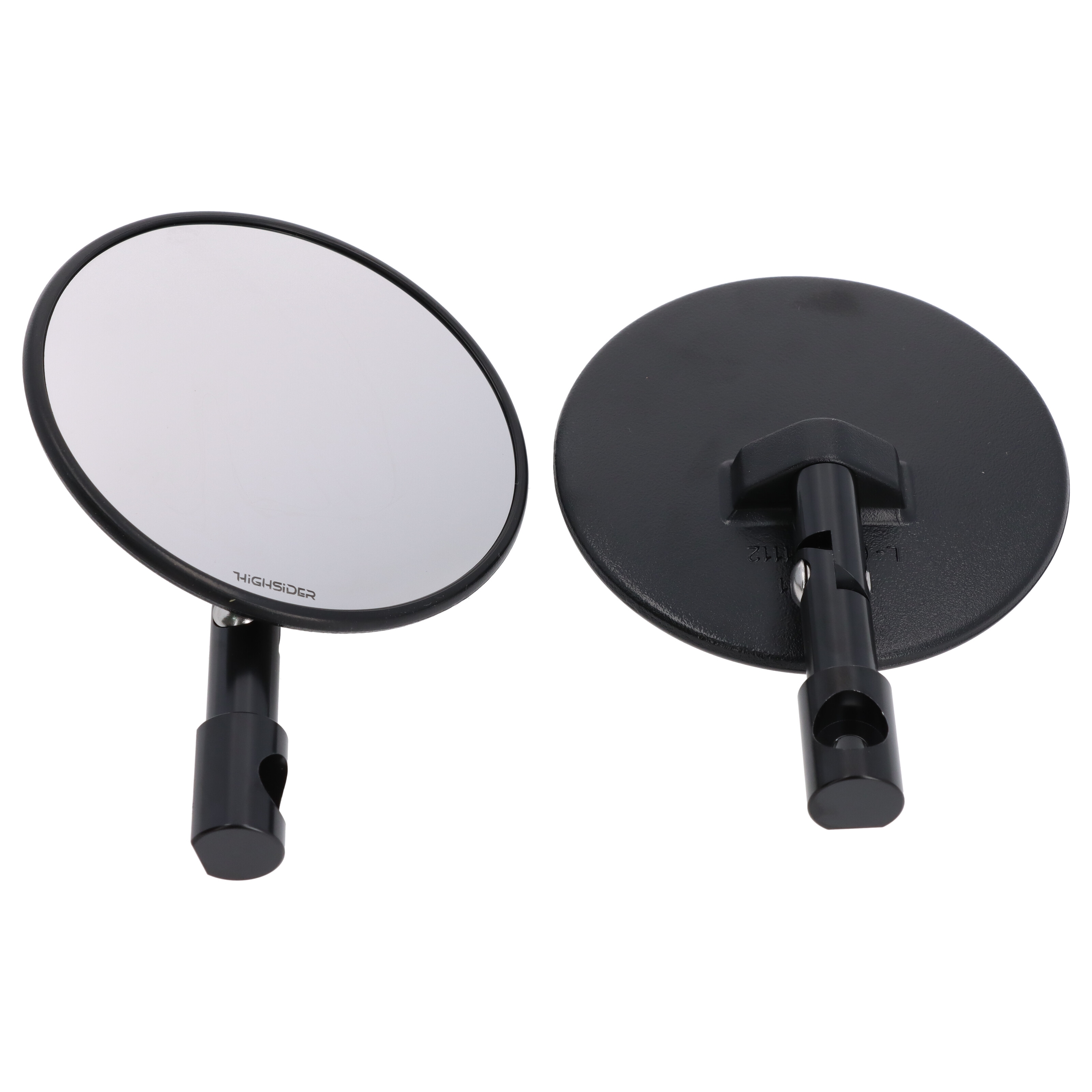 HIGHSIDER smart Lenkerendenspiegel Paar Universal schwarz Superbike E-geprüft 301-078