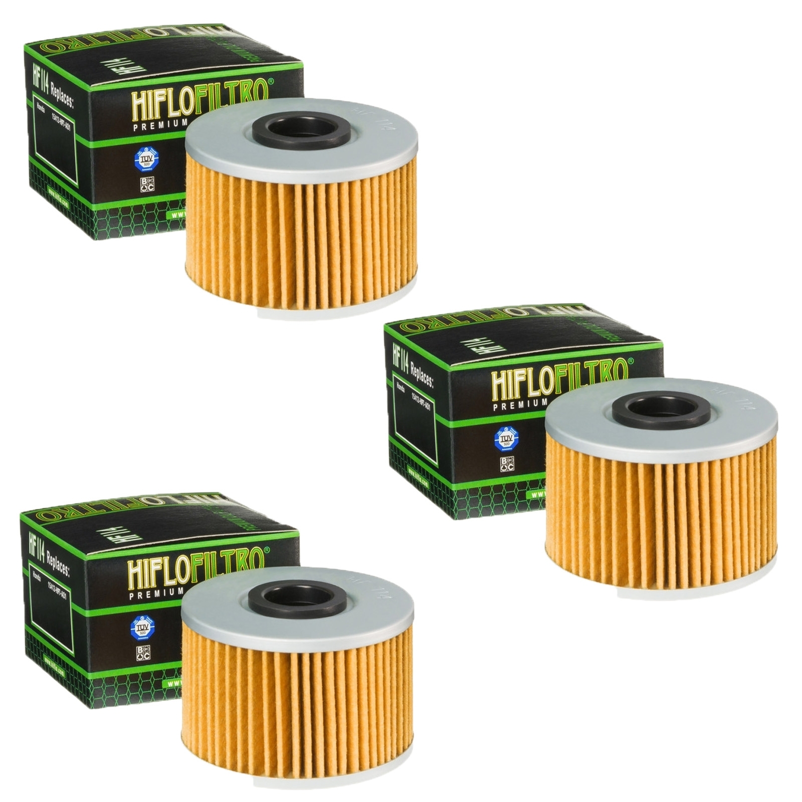 3x Hiflo HF114 Ölfilter für Honda Fourtrax TRX 420 TRX 500 TRX 520
