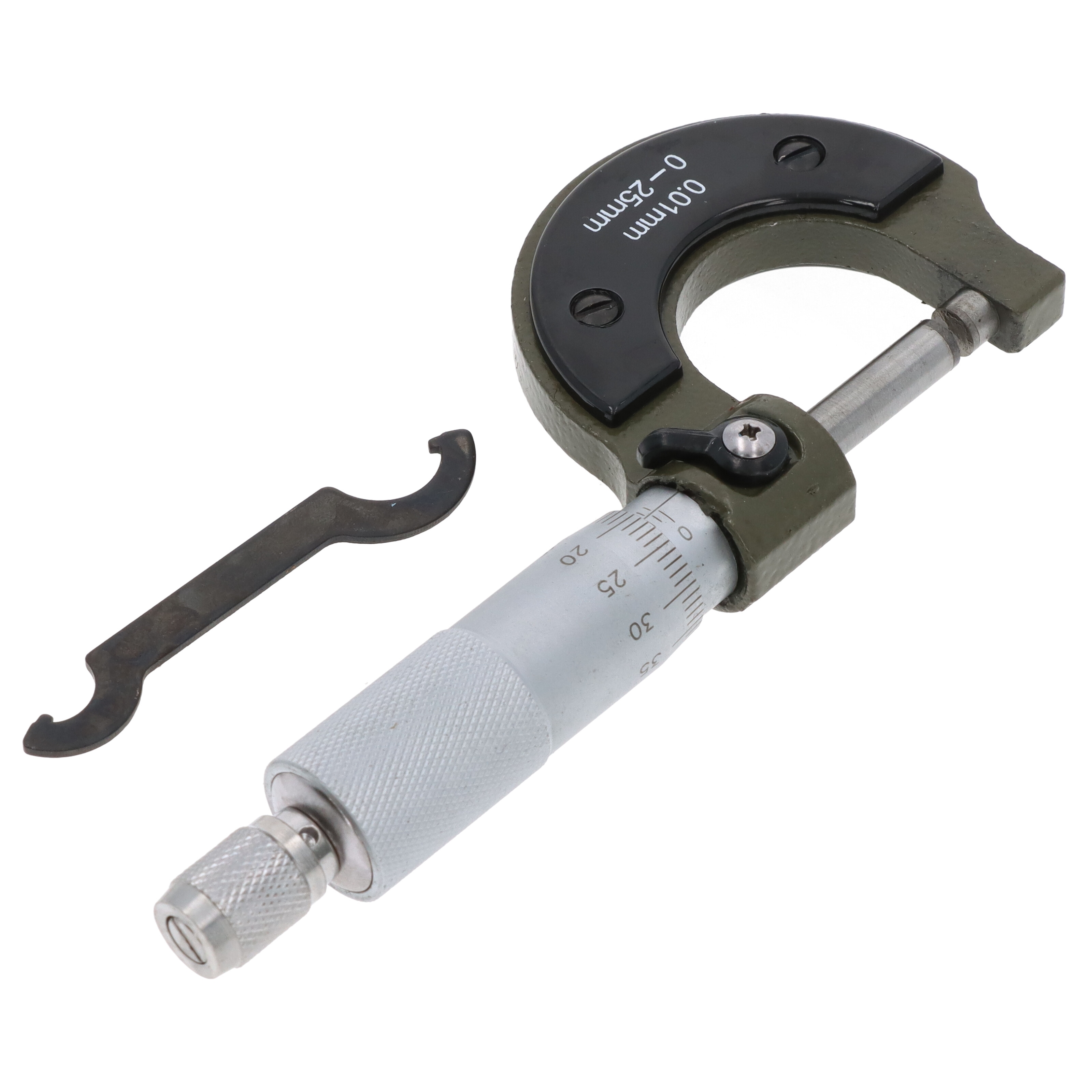 Mechanische Bügelmessschraube Micrometer analog 0-25 mm 0,01mm Messschraube
