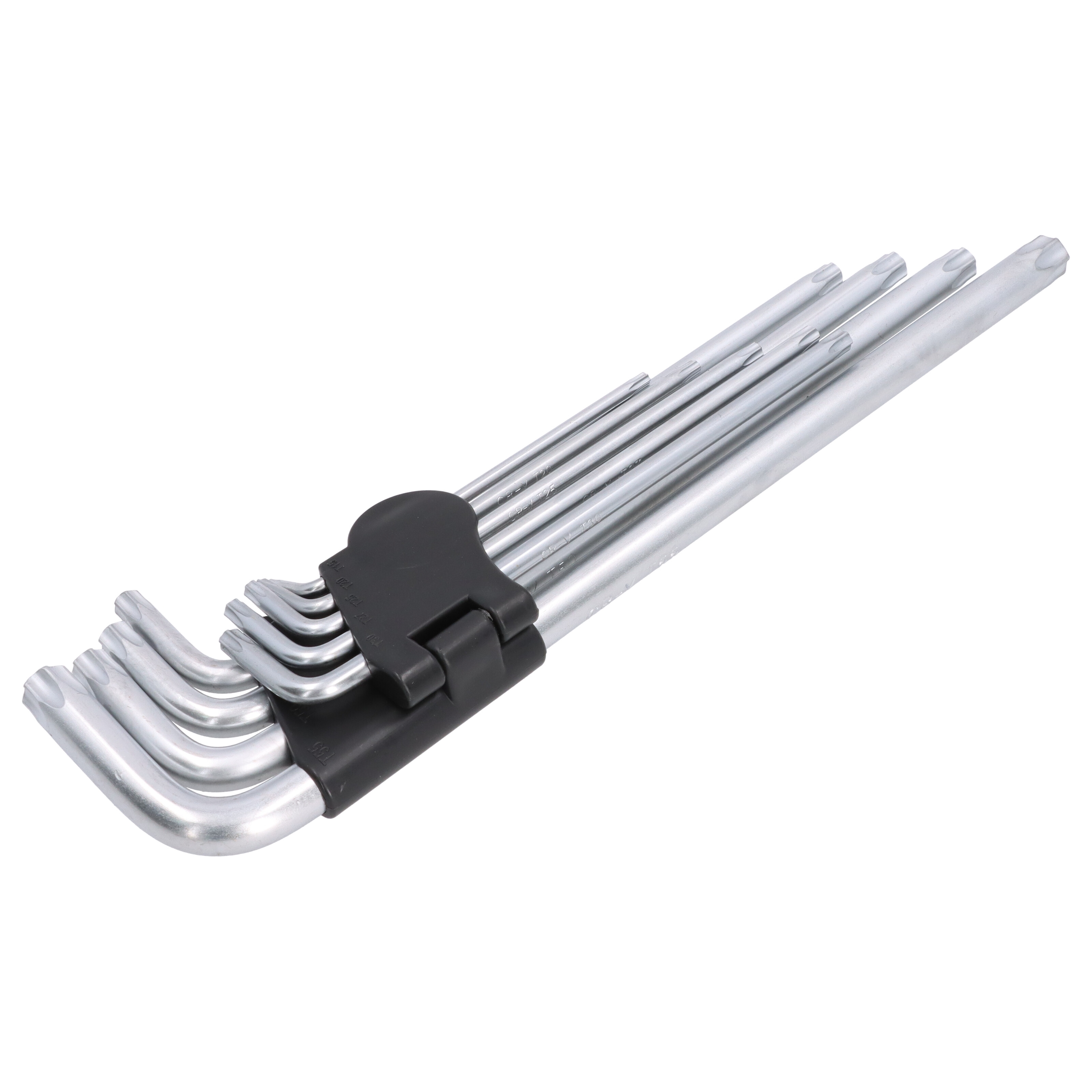 9 tlg. Profi Schlüssel Set mit Loch für Torx® Winkelschlüssel Werkzeug extra lang