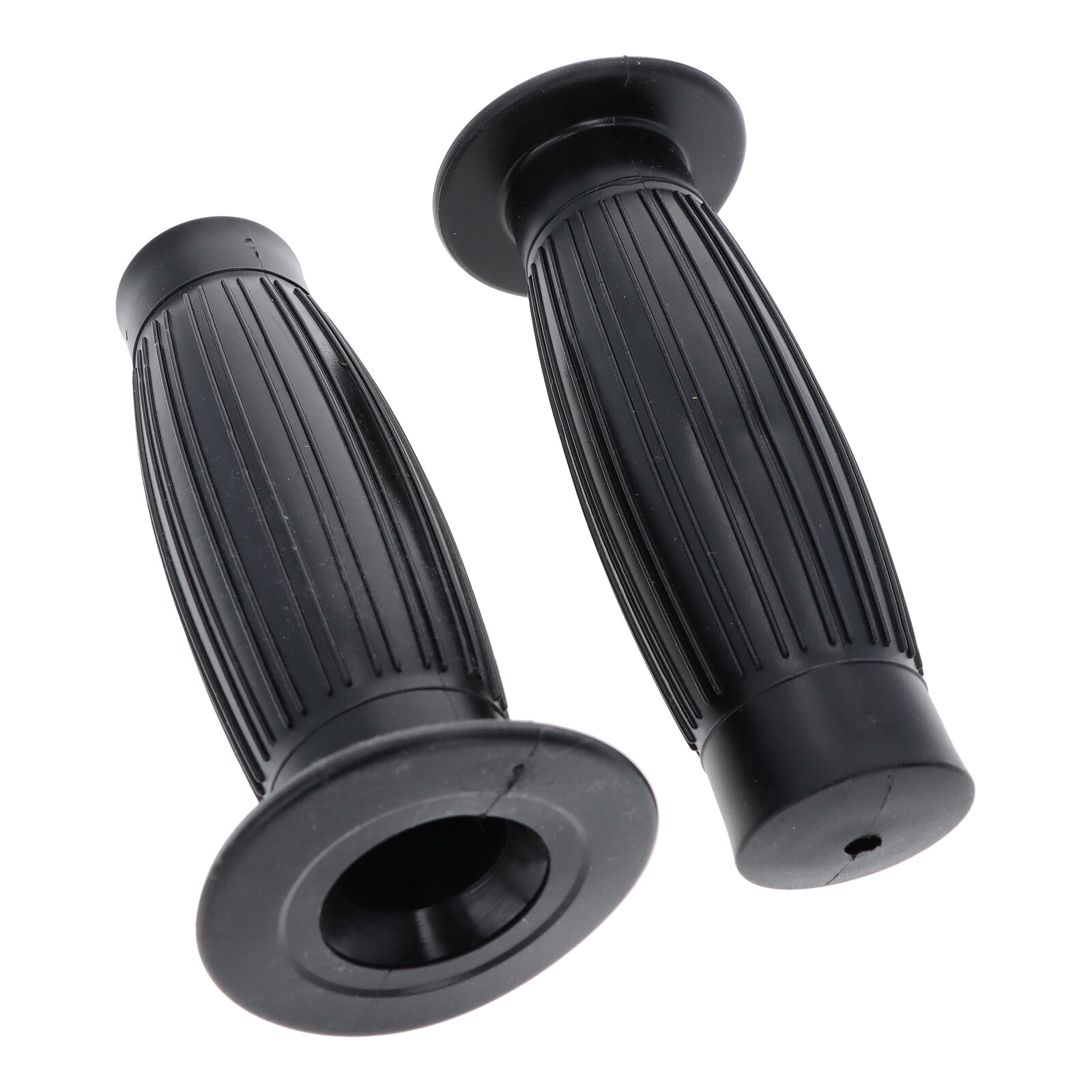 Retro Lenkergriffe Motorradgriffe Griffe Lenker 22mm Schwarz Bobber Cafe Racer 2