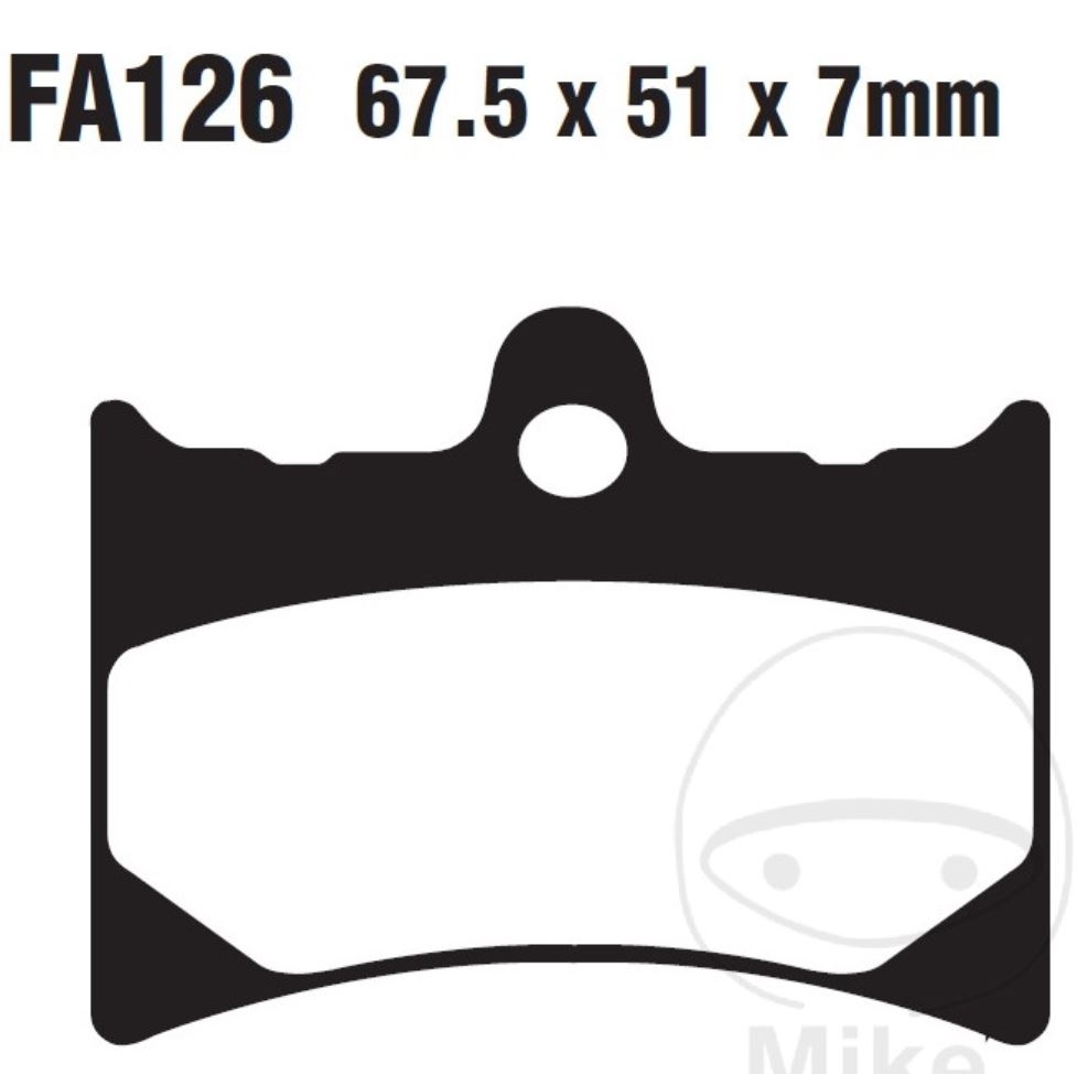 EBC Bremsbeläge FA126 für Benelli Beta Devil Spring Euro 50 80 350