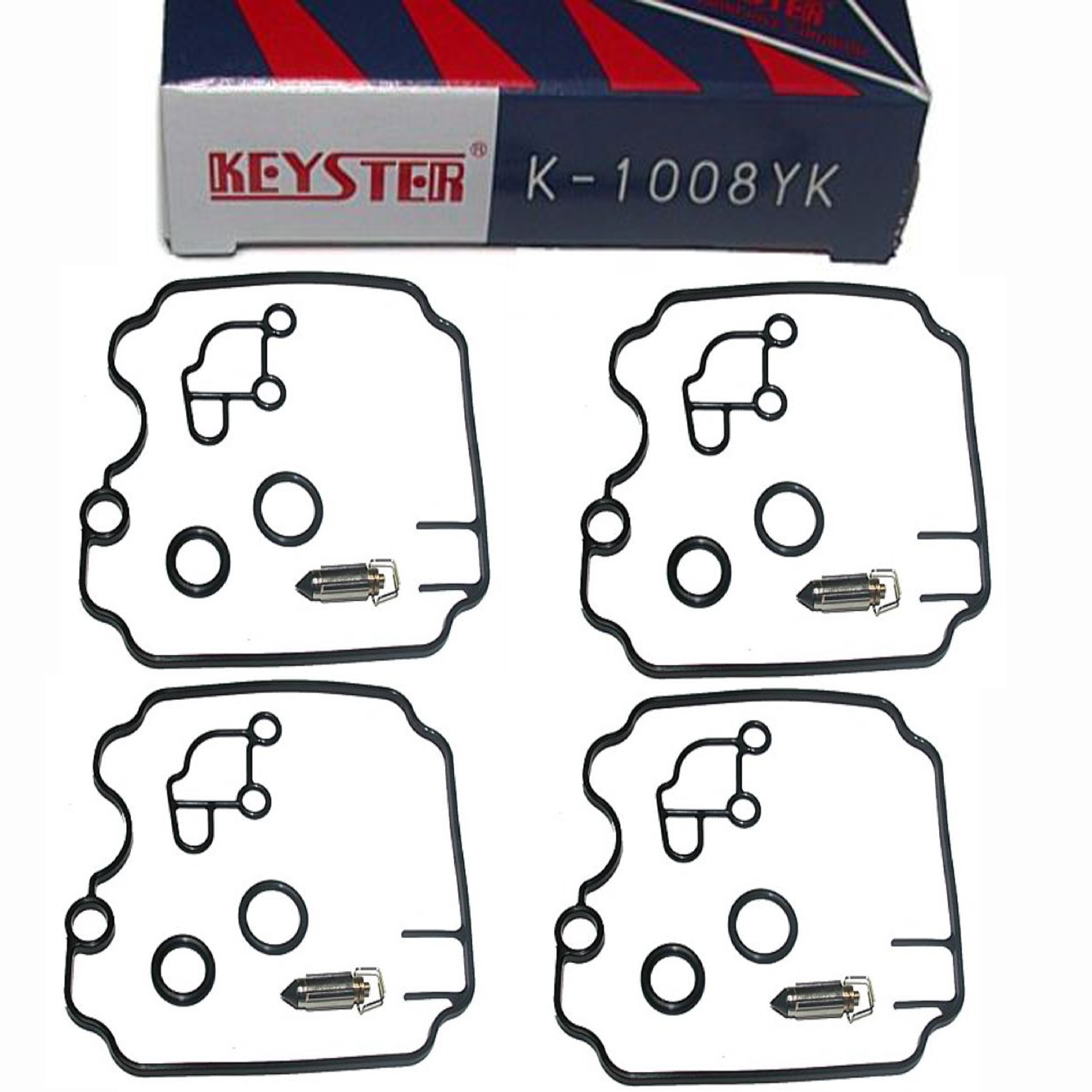 4x Keyster K-1008YK Vergaser Reparatursatz für Yamaha FZR 600 Genesis 1989 - 1993
