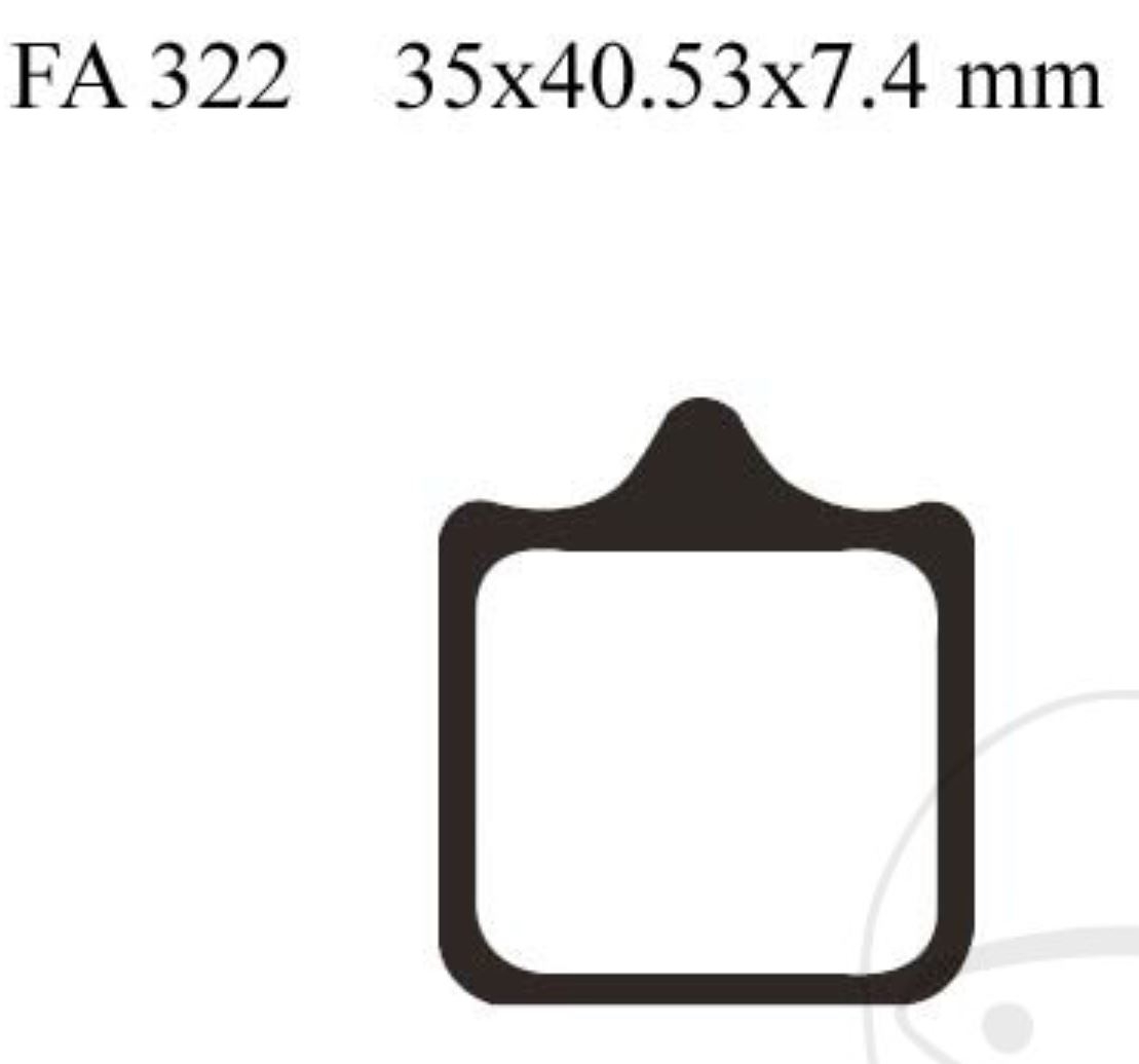 EBC Sintermetall Bremsbeläge FA322/4HH Ducati 996 748 998 999 749 Monster