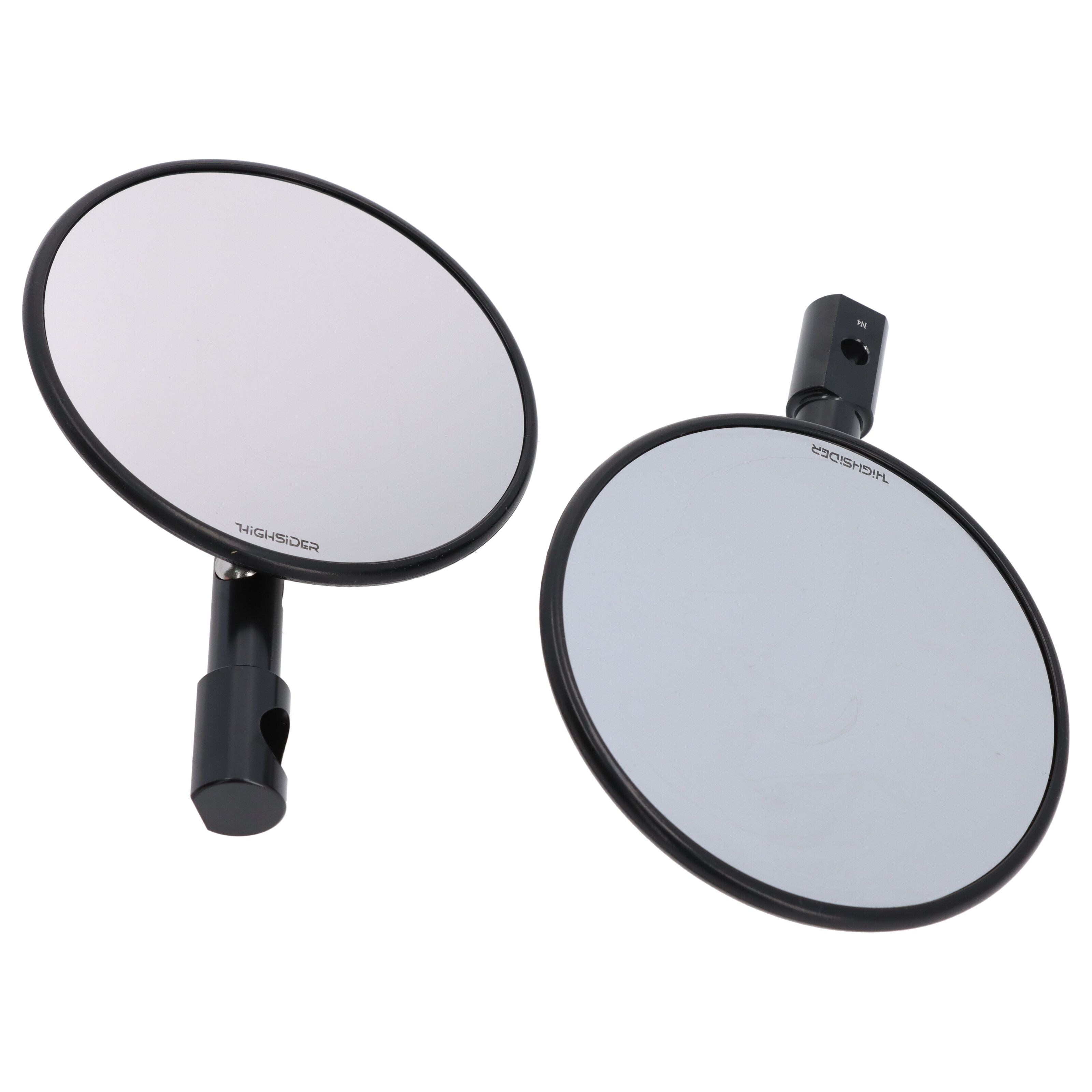 HIGHSIDER smart Lenkerendenspiegel Paar Universal schwarz Superbike E-geprüft 301-078