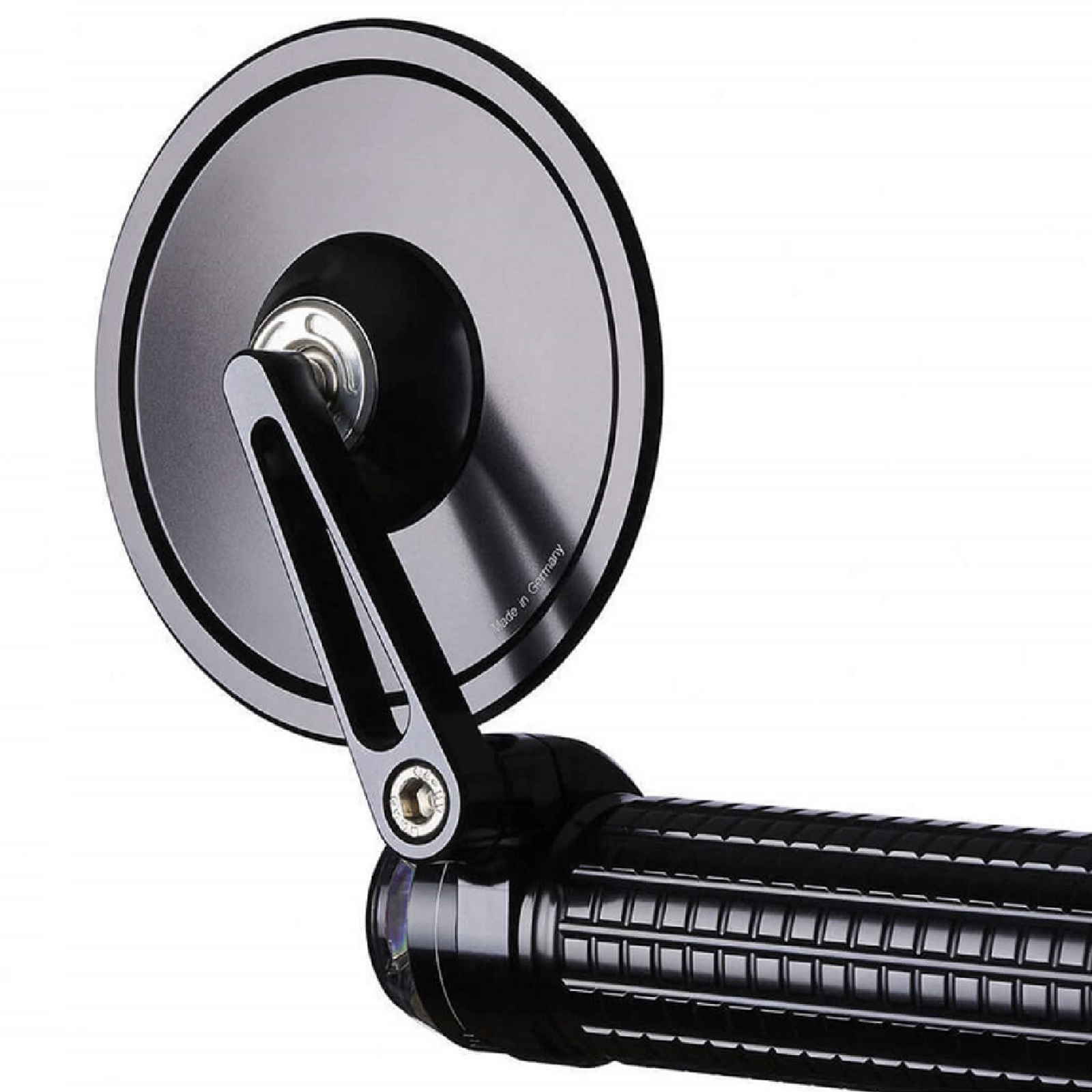 Lenkerendenspiegel Universal Alu schwarz motogadget mo view glasloser Spiegel