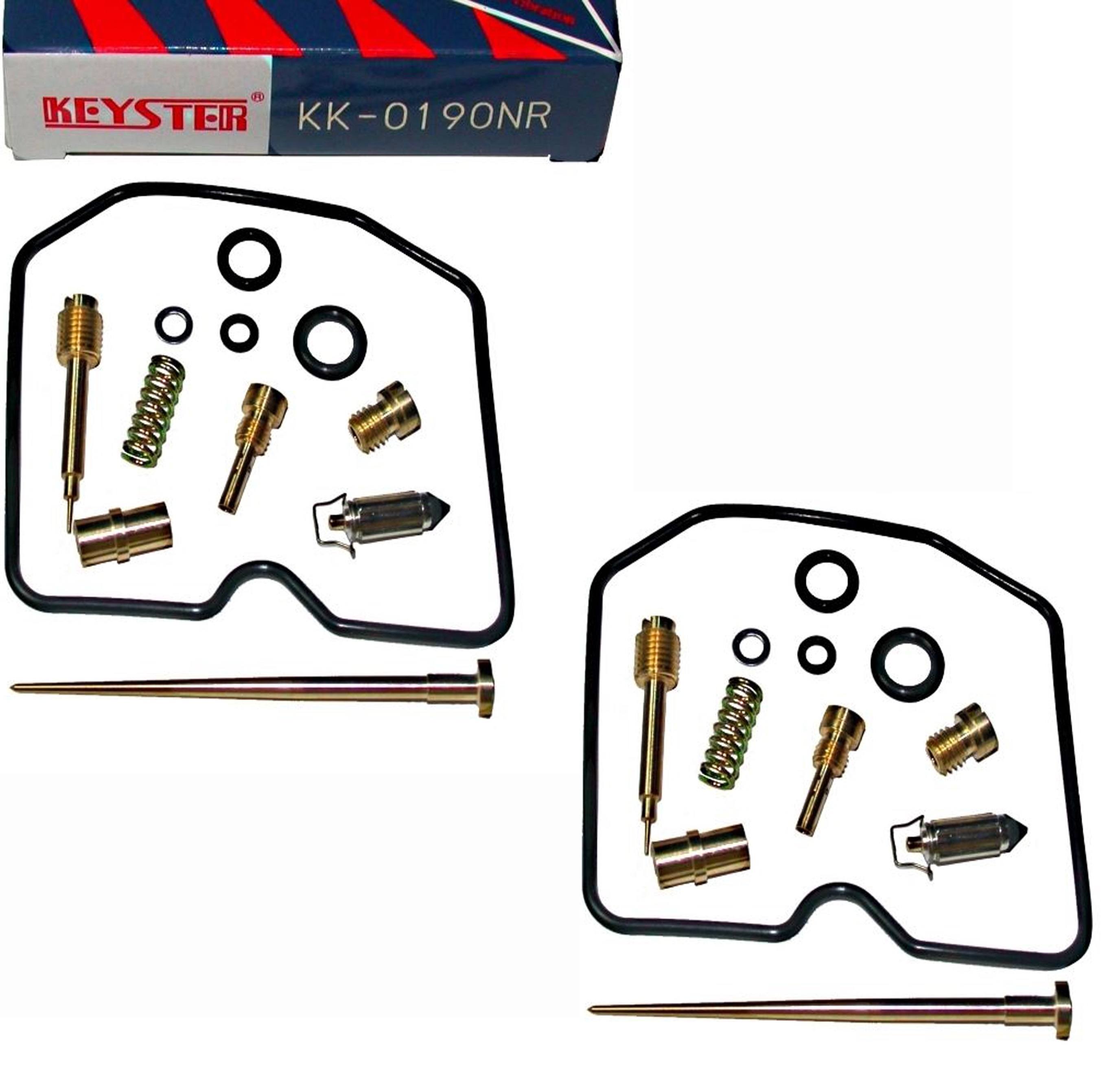 2x Keyster KK-0190NR Vergaser Reparatursatz für Kawasaki KLE500 KLE 500 A 1991 - 1995