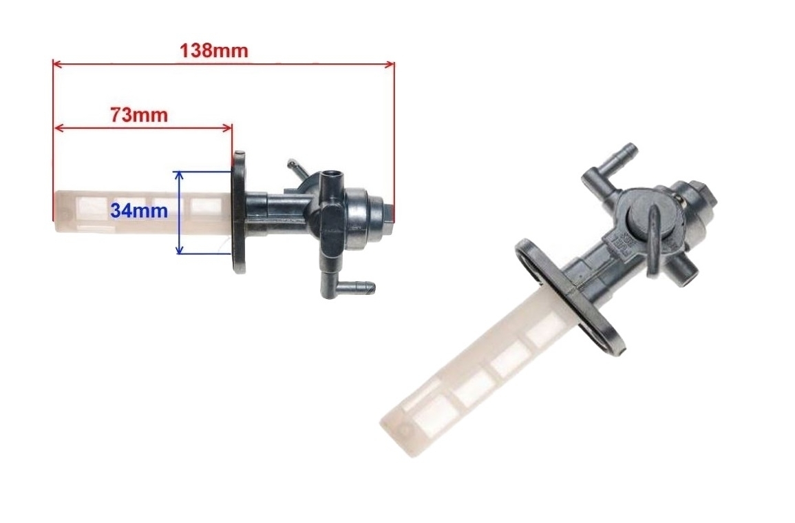 Kraftstoffhahn Benzinhahn AI35016B für Suzuki GN 125 250 GNX 250 E TS 125 185 250 UE 125 CT
