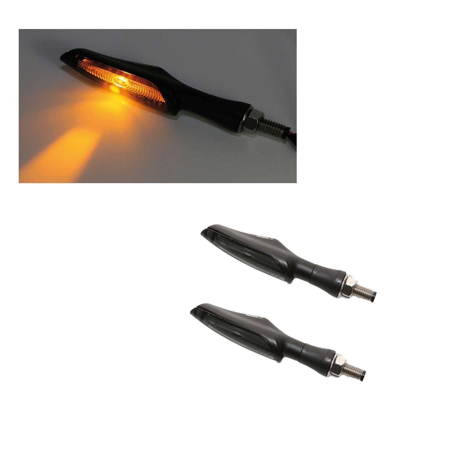 2 x KOSO LED Blinker INFINITY getönt