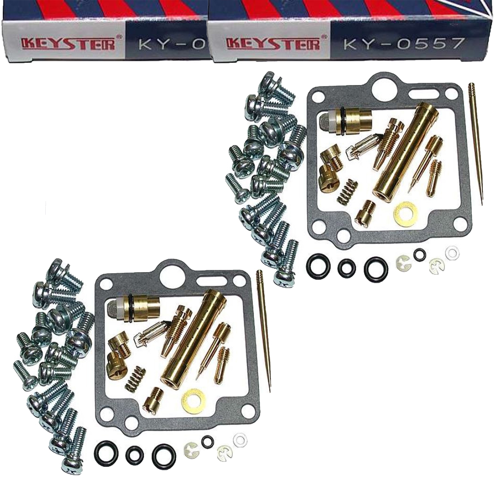 2x Keyster KY-0557 Vergaser Reparatursatz für Yamaha XS 400 DOHC 1982 - 1984 12E
