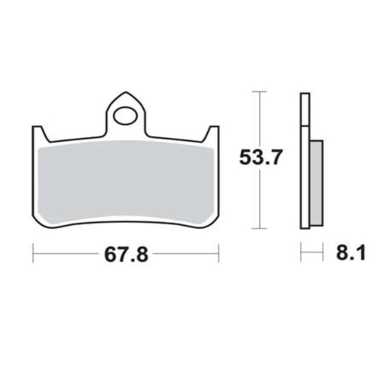 TRW MCB593 Bremsbelagsatz vorne für Honda CBR900 RR VTR1000 F Fire Storm CB Hornet