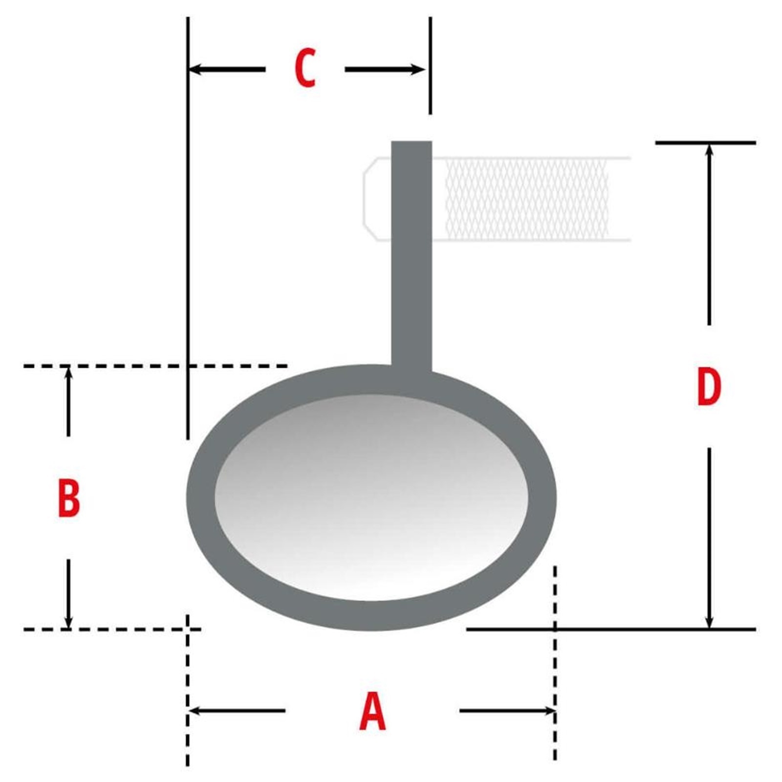 Lenkerendenspiegel Universal Alu schwarz motogadget mo view glasloser Spiegel
