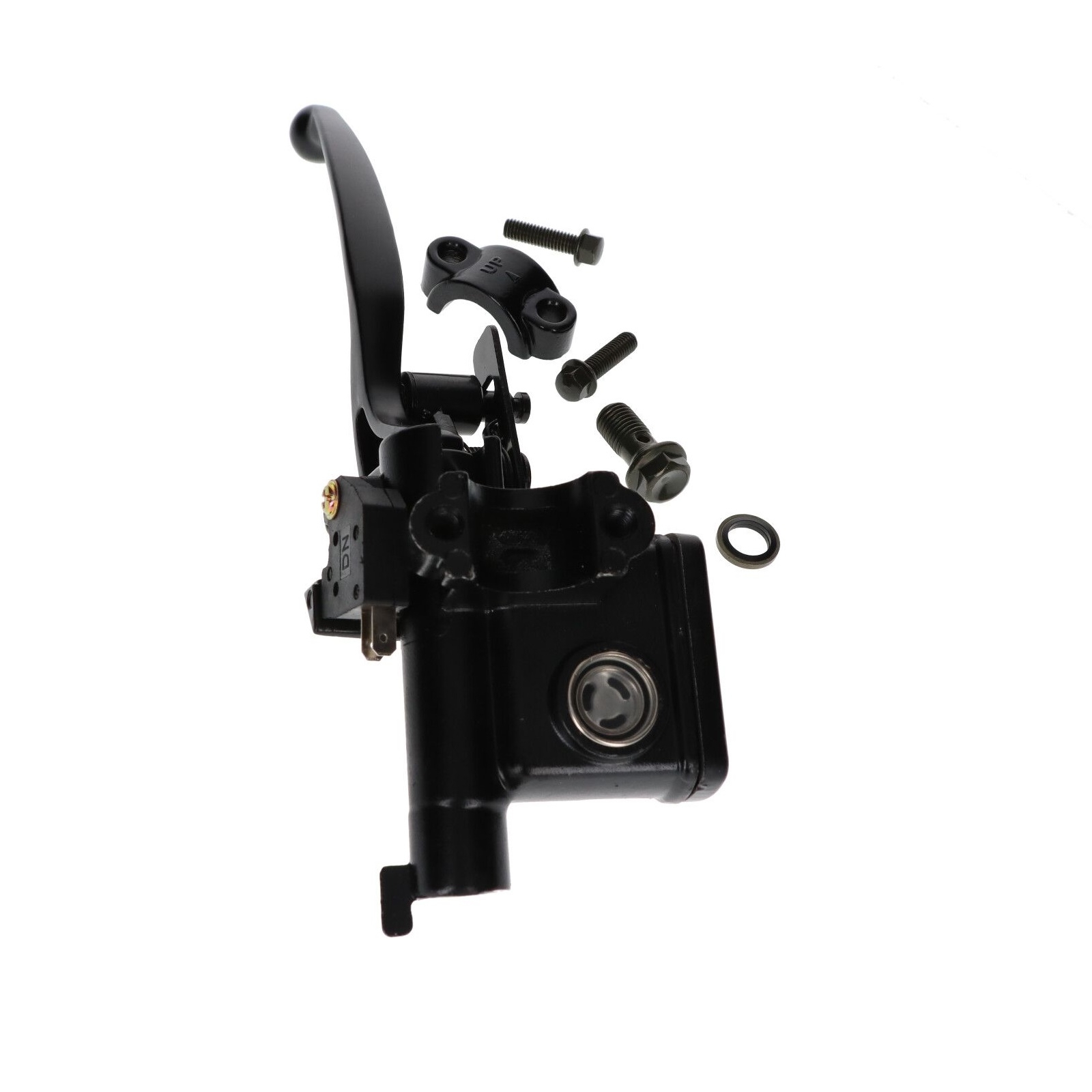 Hauptbremszylinder feststellbar links mit Bremshebel für ATV Quad 110 125 150ccm