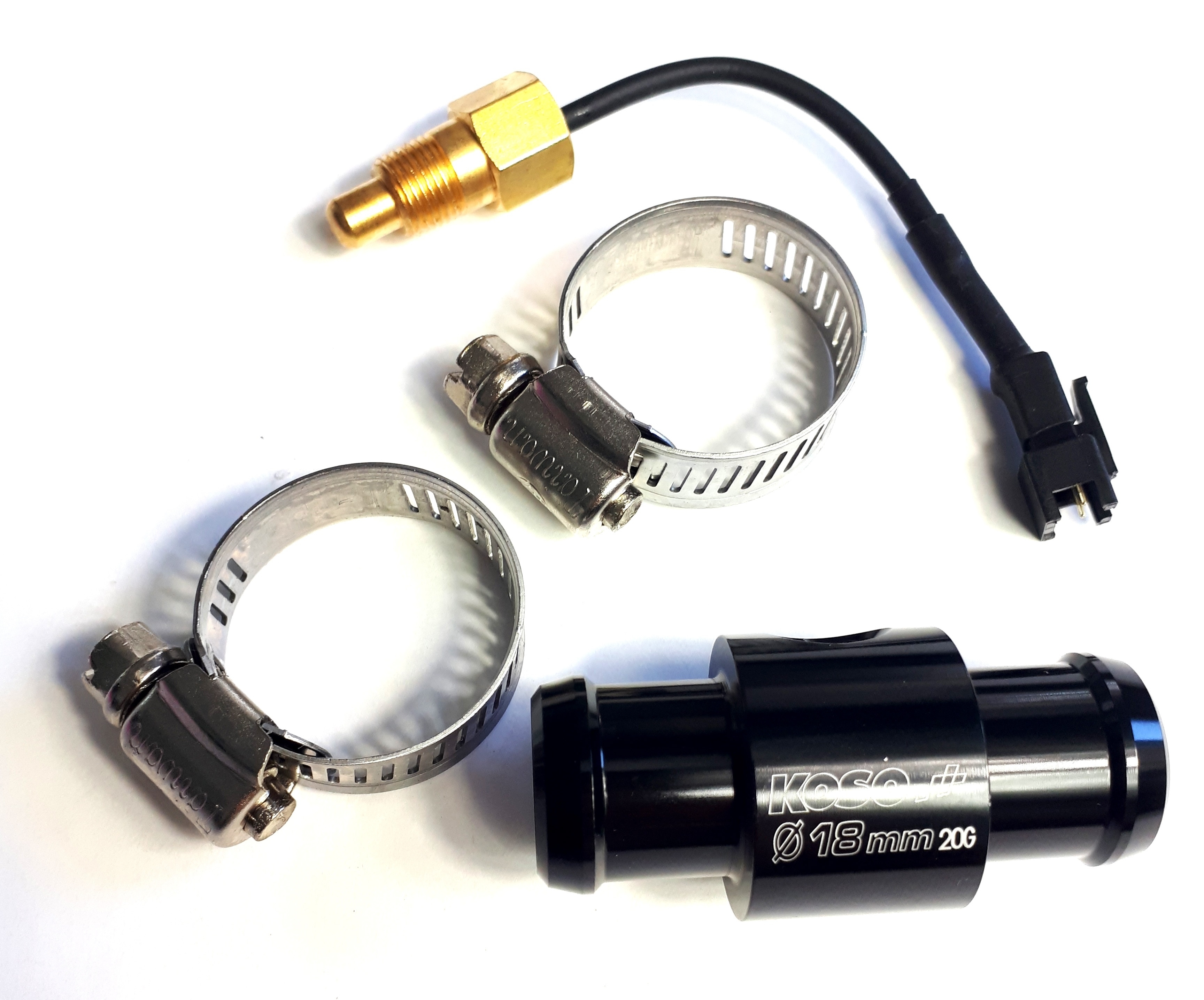 Koso Adapter für Wassertemperatursensor Durchmesser 18 mm