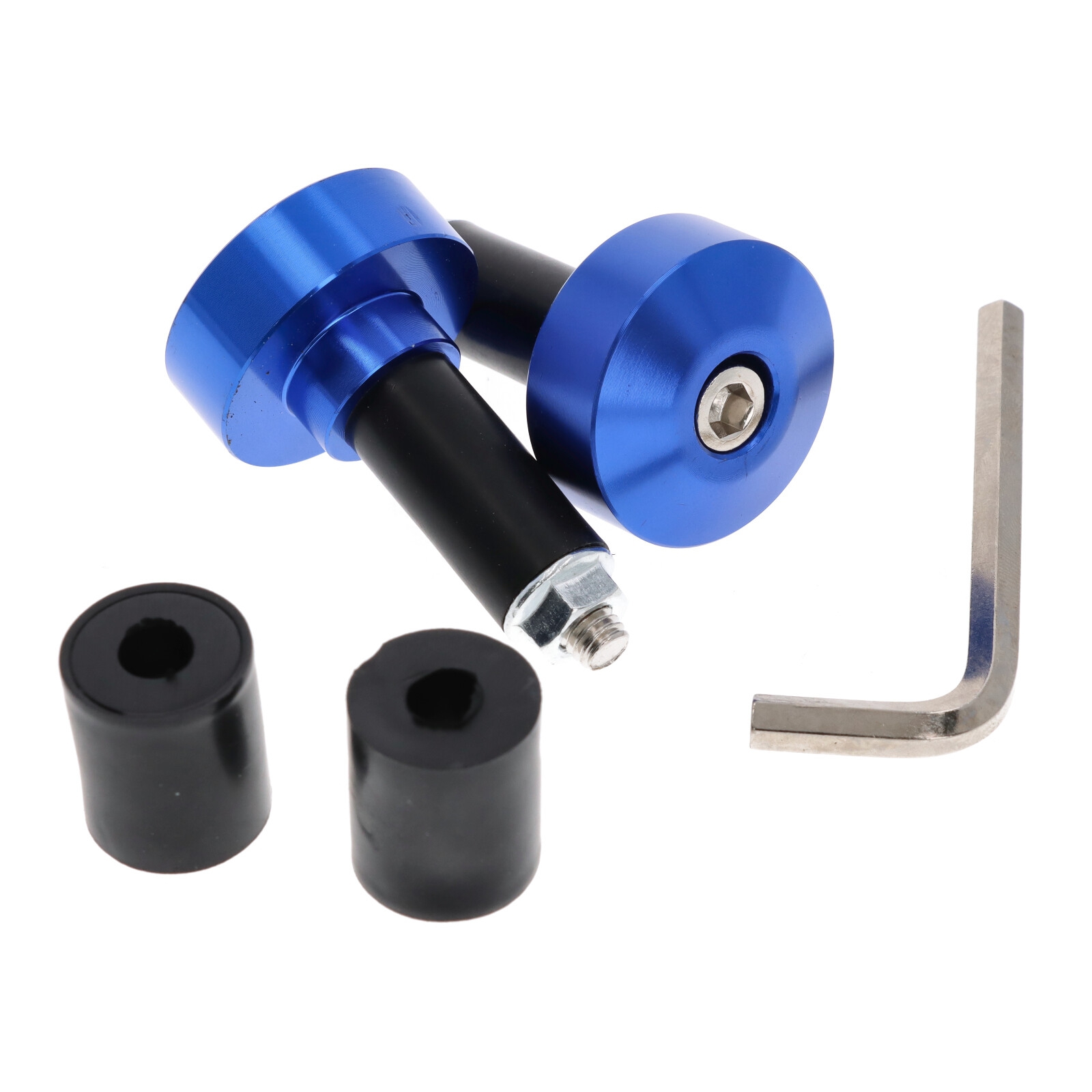Motorrad Lenkerenden / Lenkergewichte 87g für Lenker 13-19 mm Durchmesser blau