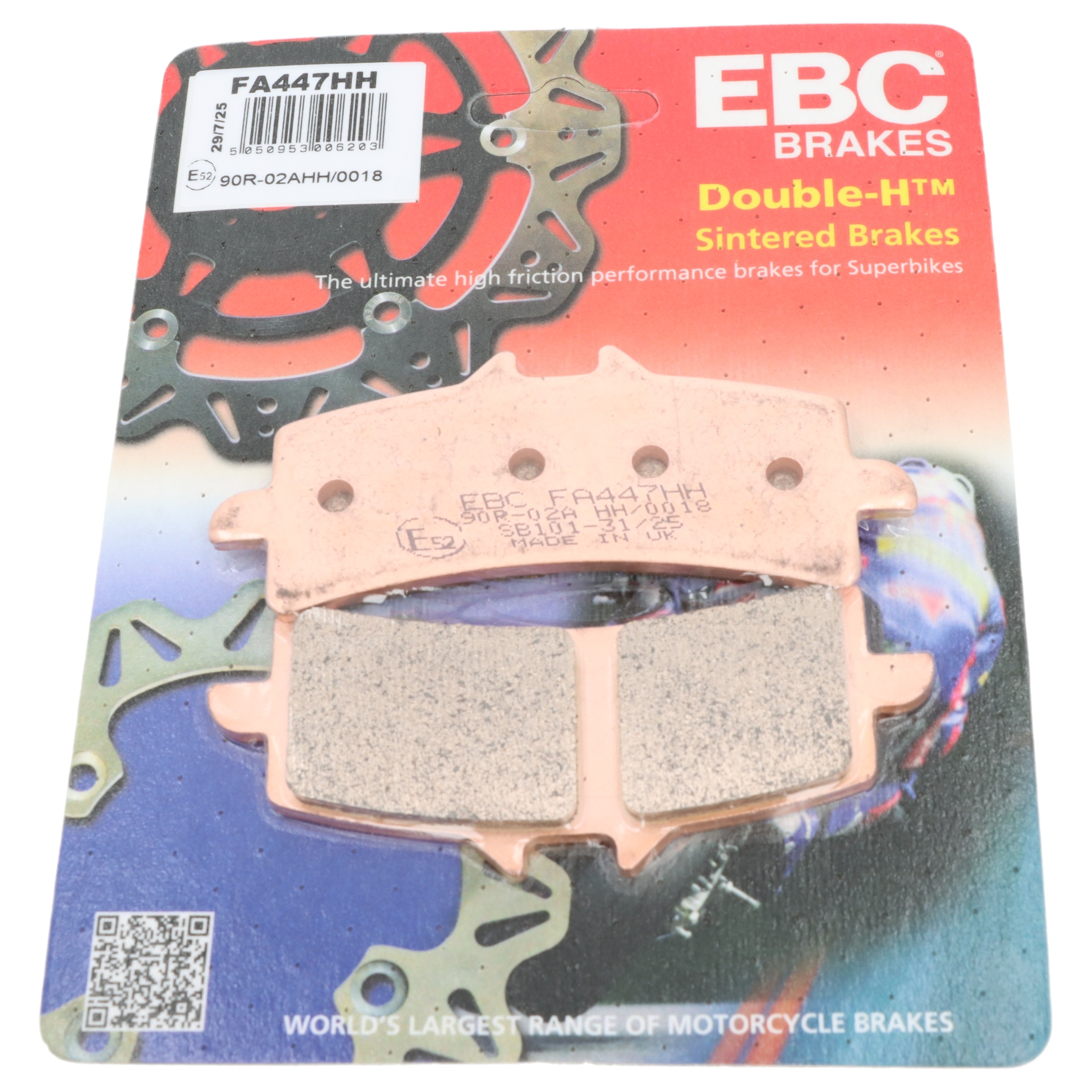 EBC Bremsbeläge FA447HH für Ducati 1098 1098 1198 Hypermotard Streetfighter 1100