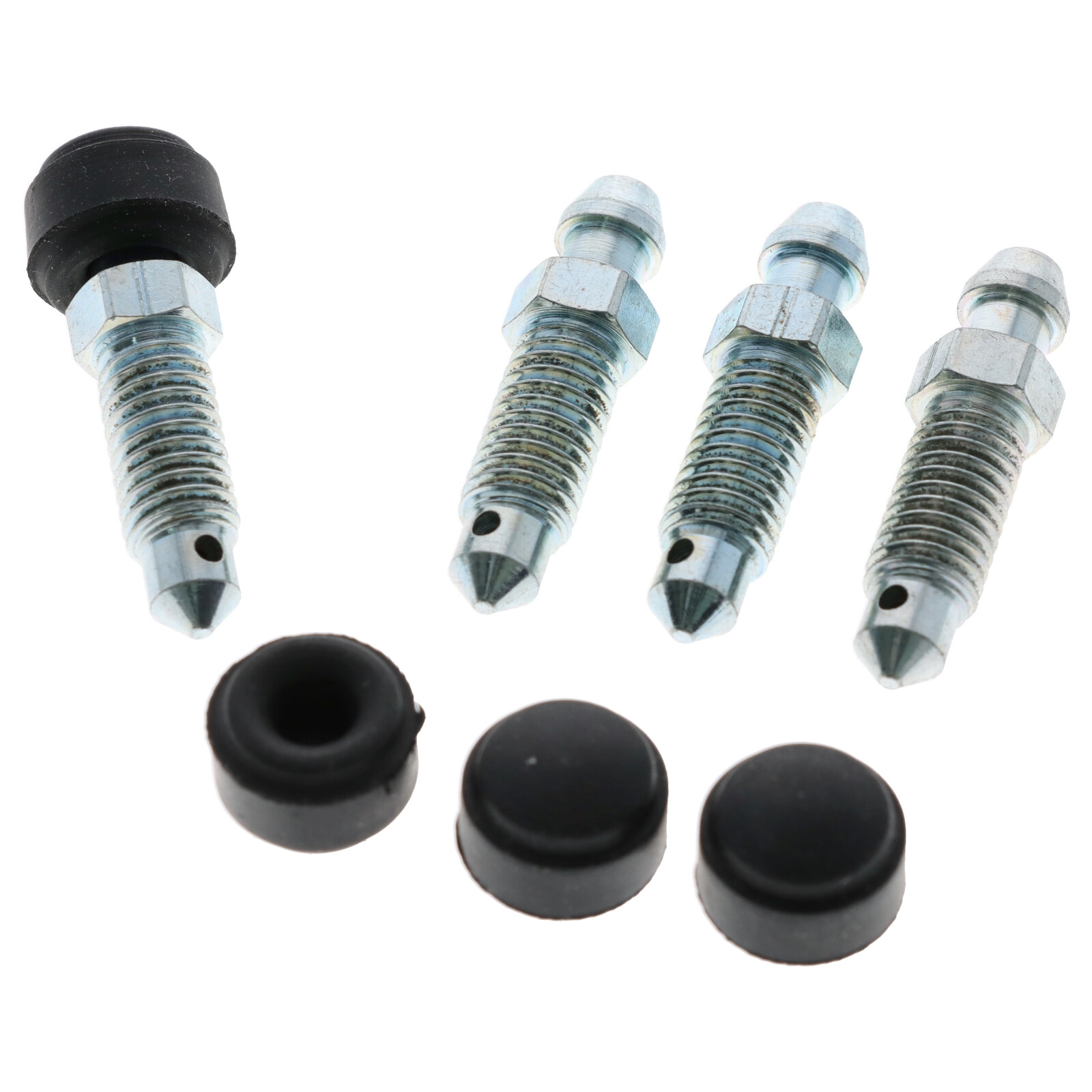 4x Quick Brake Bremssattel Entlüfterschrauben Entlüftungsventile M8x1.25x35.5 mit Kappen