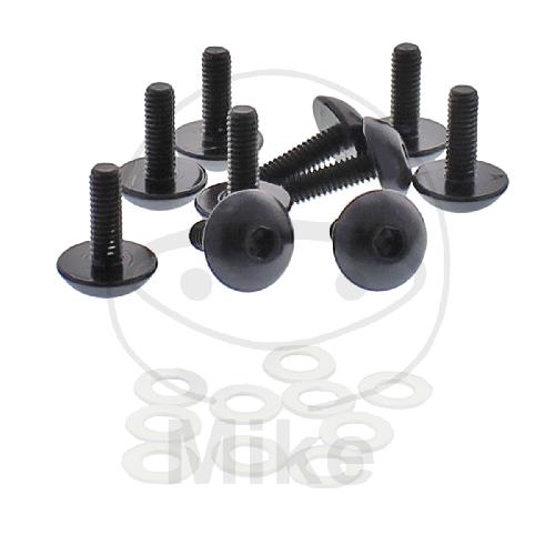Pro Bolt Linsenschrauben-Satz M4 x 0.7mm 12mm schwarz