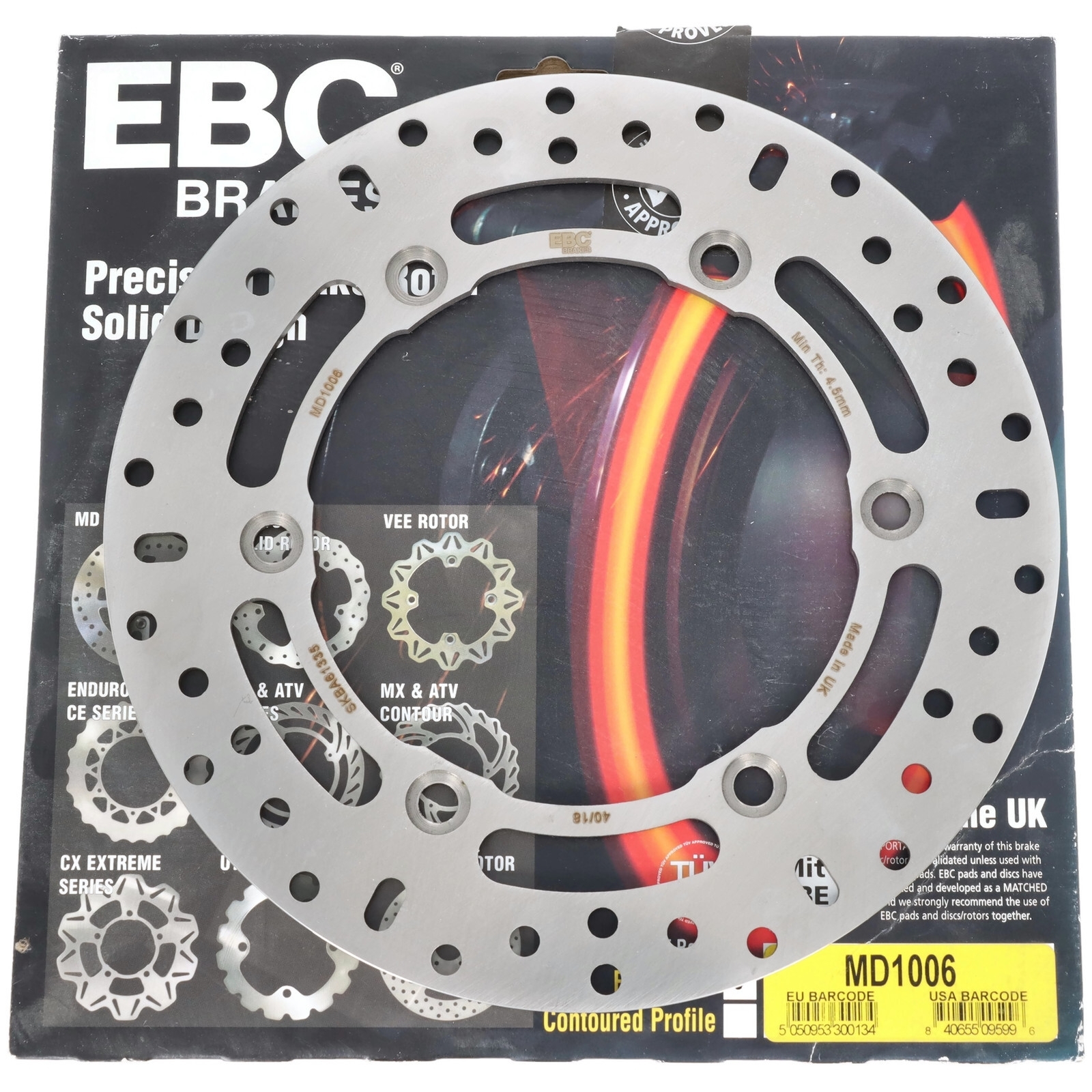 EBC MD1006 Bremsscheibe vorne für Honda NS 400 VF 500 VFR 750 XL 1000 CBR 1000 1100 FJS CB