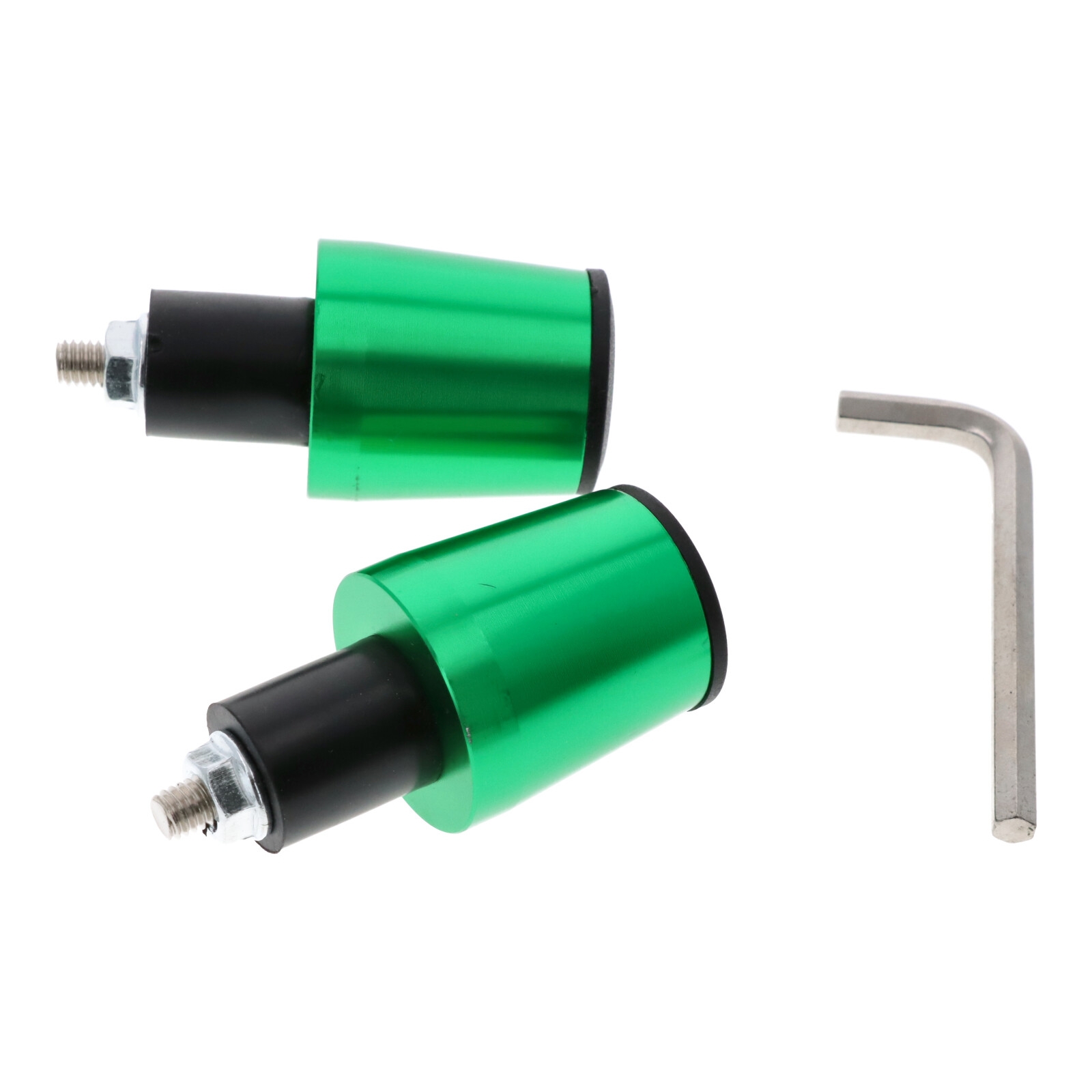 Motorrad Lenkerenden / Lenkergewichte 160g grün Vibrationsdämpfer