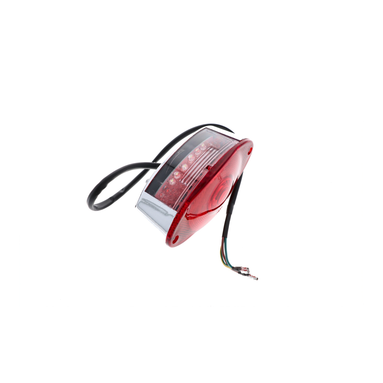 Universal LED Rücklicht Rückleuchte für Motorrad Roller M6x1.0 mit Kennzeichenbeleuchtung