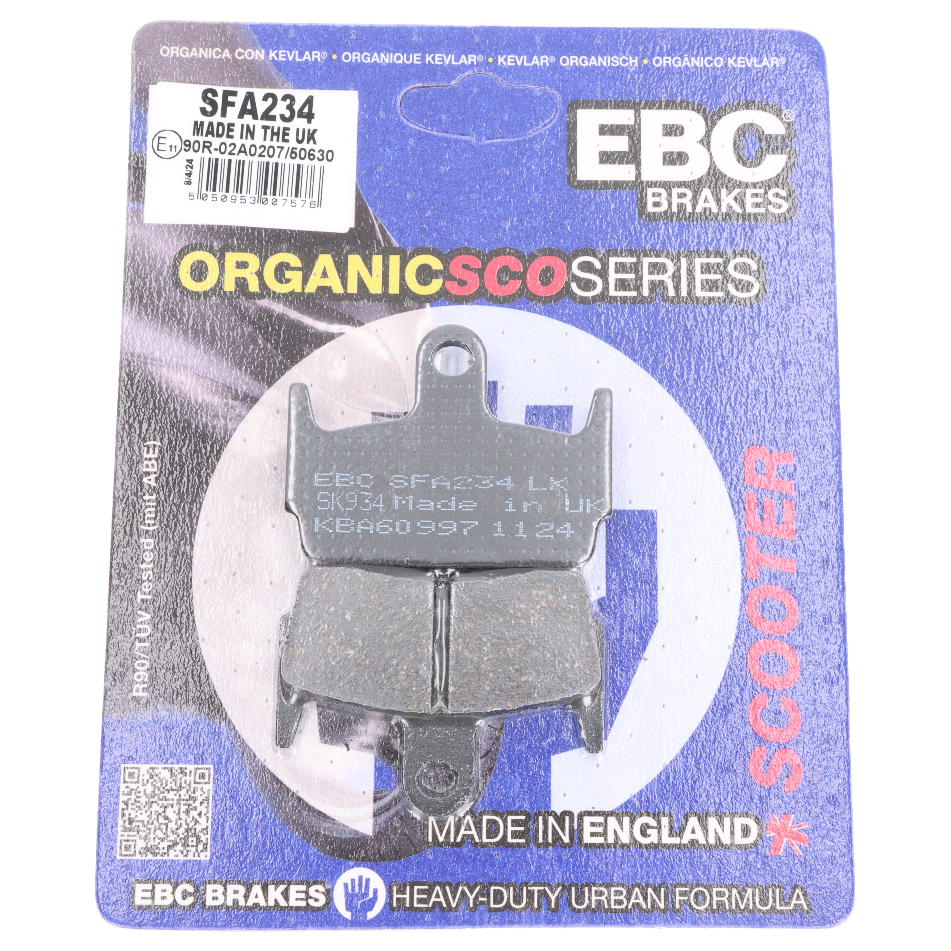 EBC SFA234 Bremsbeläge hinten für Honda SZX 50 S X Kymco Heroism 150 Sniper 50 Sym Jet 50 SR