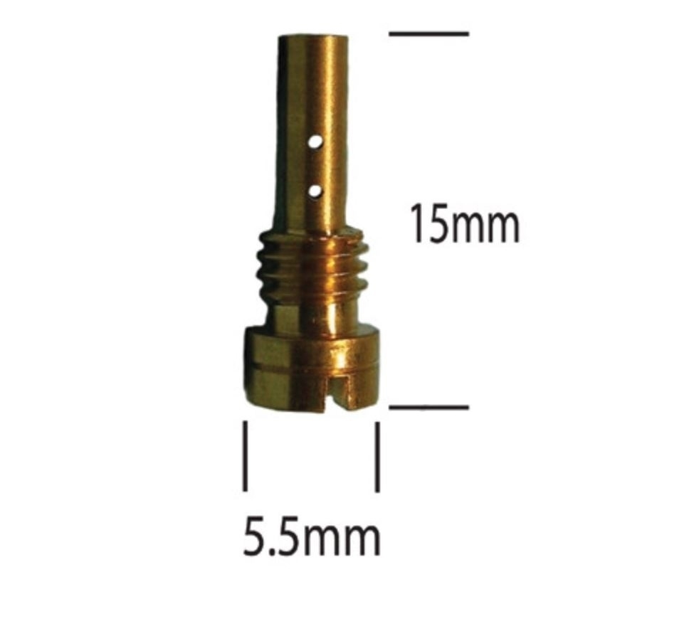 EBC Motorrad Vergaser Leerlaufdüse Größe 65 für Keihin Vergaser TYP N424-25B / EBC424-25-65