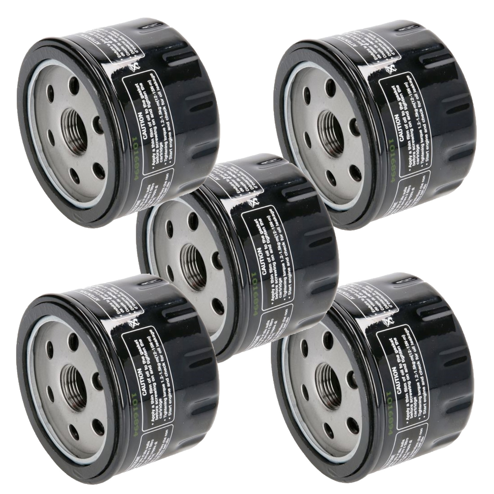 5x Hiflo HF184 Ölfilter für Aprilia Peugeot Geopolis Satelis Piaggio MP3 Gilera Laverda Malaguti Spidermax